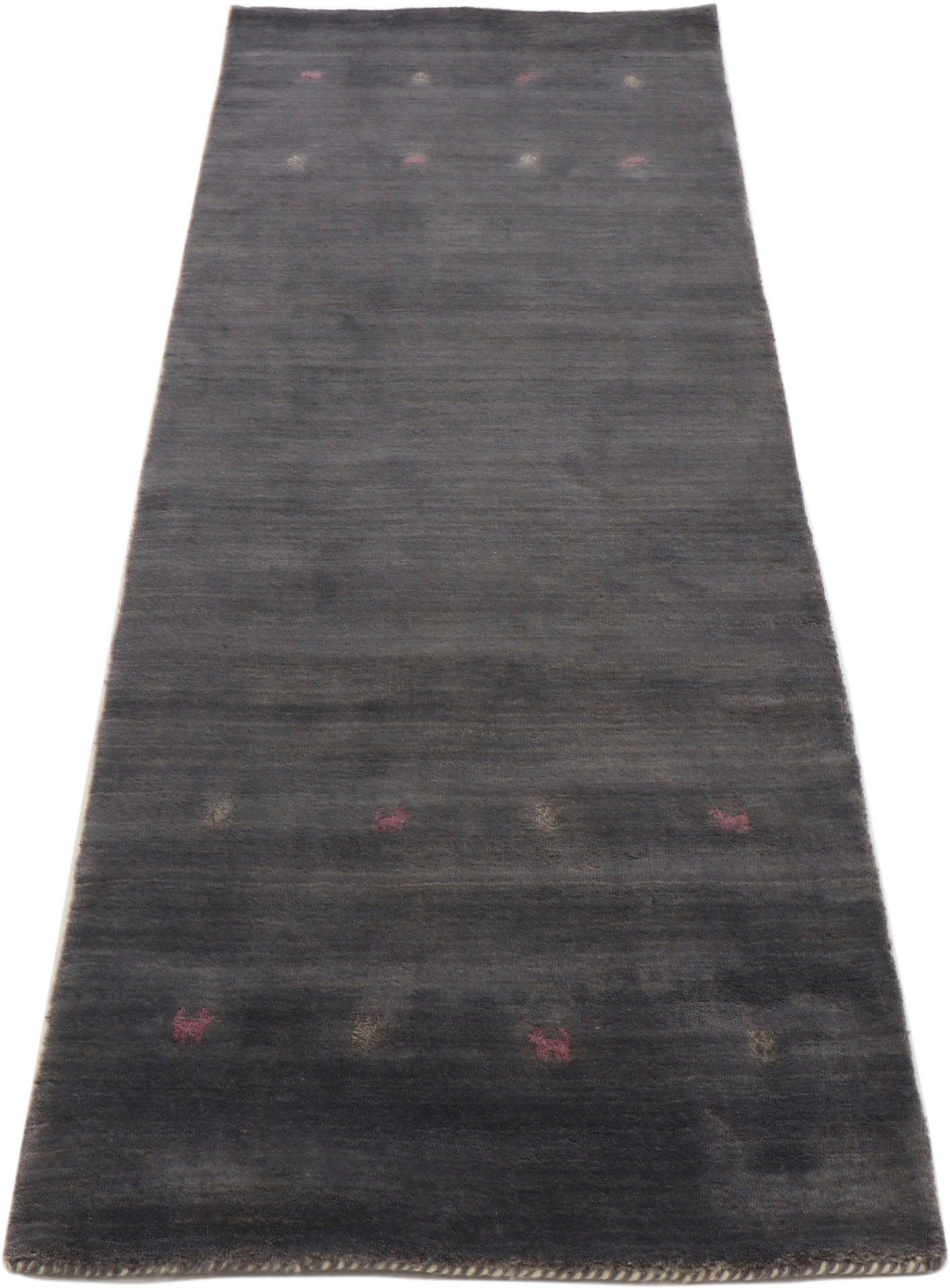 carpetfine Wollteppich »Gabbeh Uni, auch als Läufer und Rund erhältlich«, r günstig online kaufen