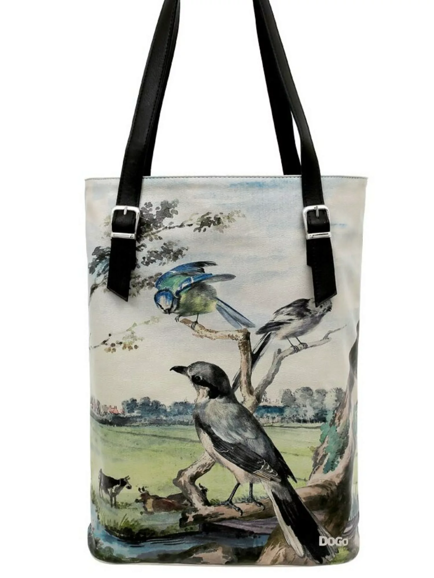 DOGO Umhängetasche "Damen Tall Bag Birds of the Castle Vegan Damen Handtasc günstig online kaufen