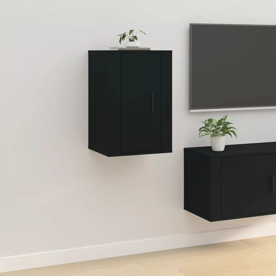 Vidaxl Tv-wandschrank Schwarz 40x34,5x60 Cm günstig online kaufen