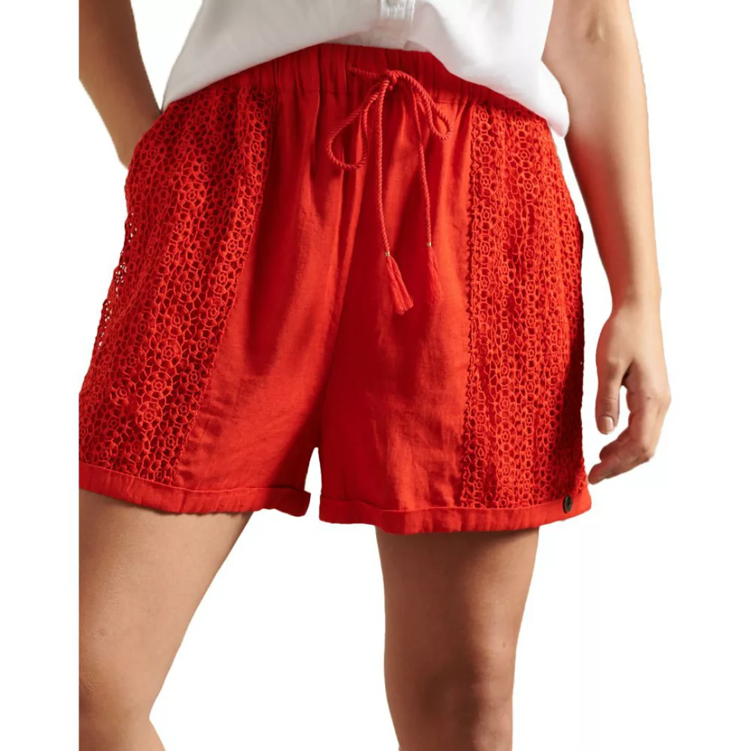 Superdry Lace Shorts Hosen L Apple Red günstig online kaufen