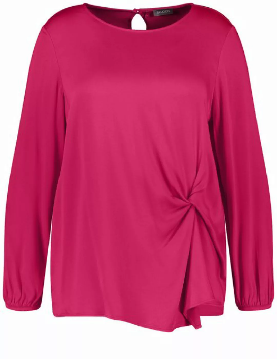 Samoon Langarmbluse Elegante Bluse mit Raff-Detail günstig online kaufen