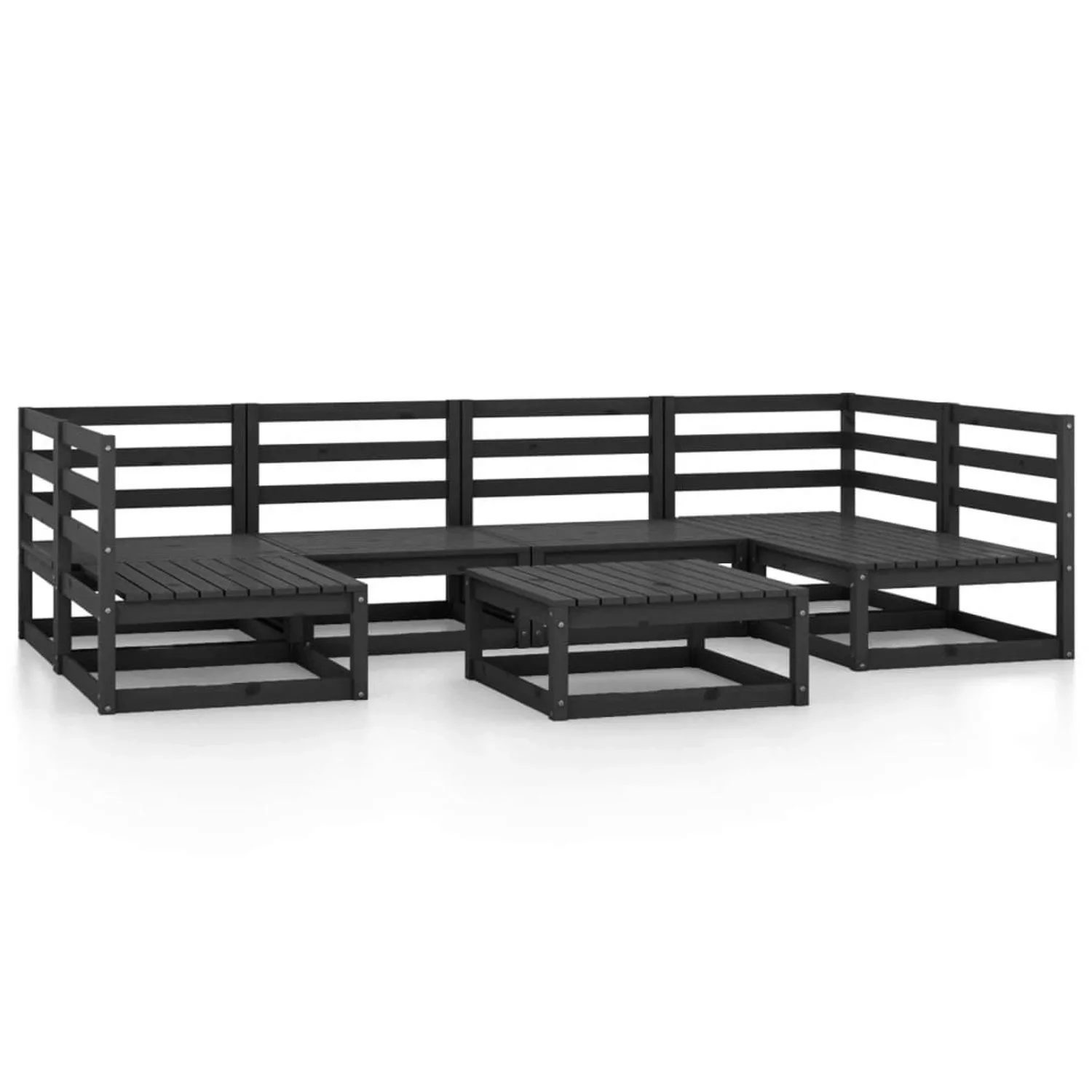 vidaXL 7-tlg Garten-Lounge-Set Massivholz Kiefer Modell 109 günstig online kaufen