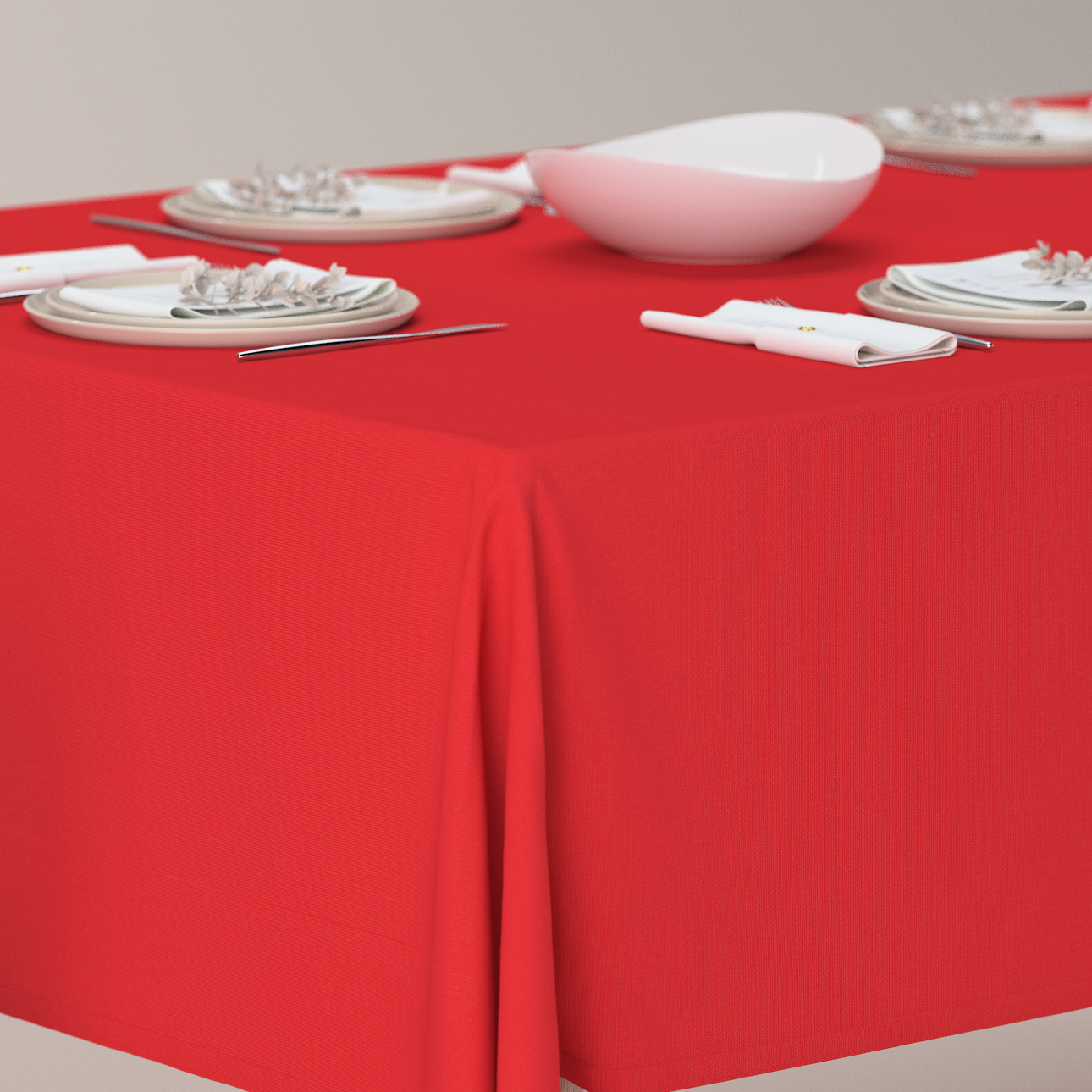 Rechteckige Tischdecke, rot, Loneta (133-43) günstig online kaufen