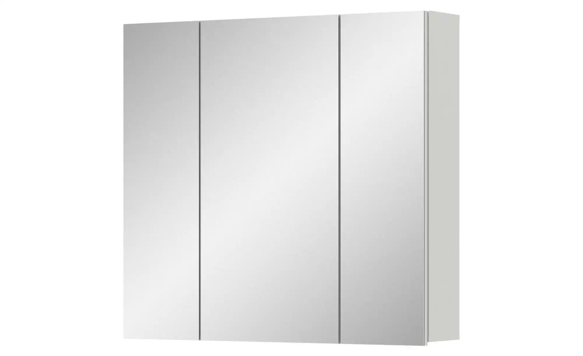 xonox.home Badezimmerspiegelschrank in Weiß Hochglanz - 60x77x18cm (BxHxT) günstig online kaufen