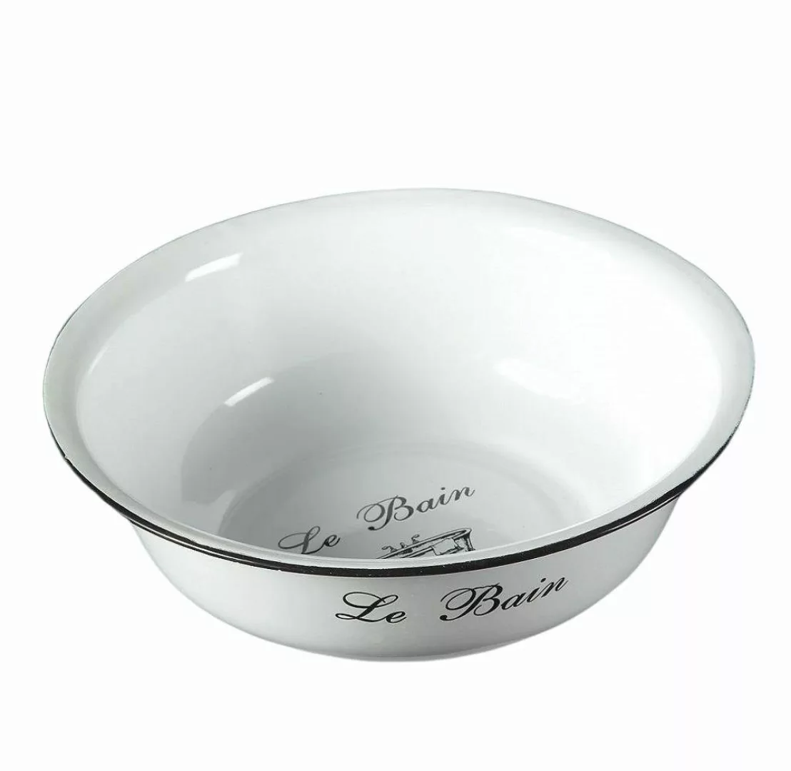 Linoows Badaccessoire-Set Emaille Waschschüssel, Retro Schüssel, günstig online kaufen