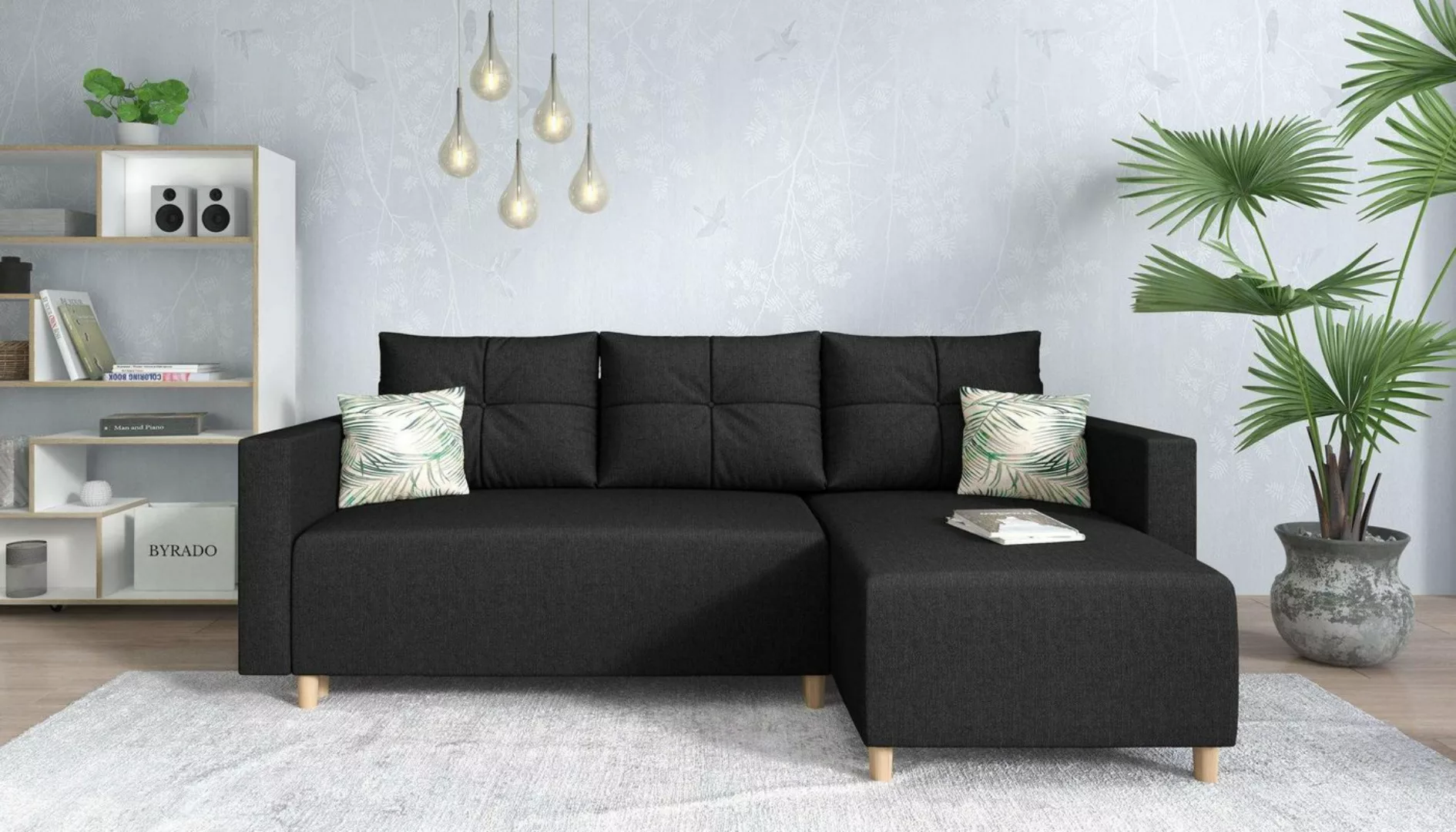 99rooms Ecksofa Lamone, L-Form, Eckcouch, mit Bettfunktion und Bettkasten, günstig online kaufen