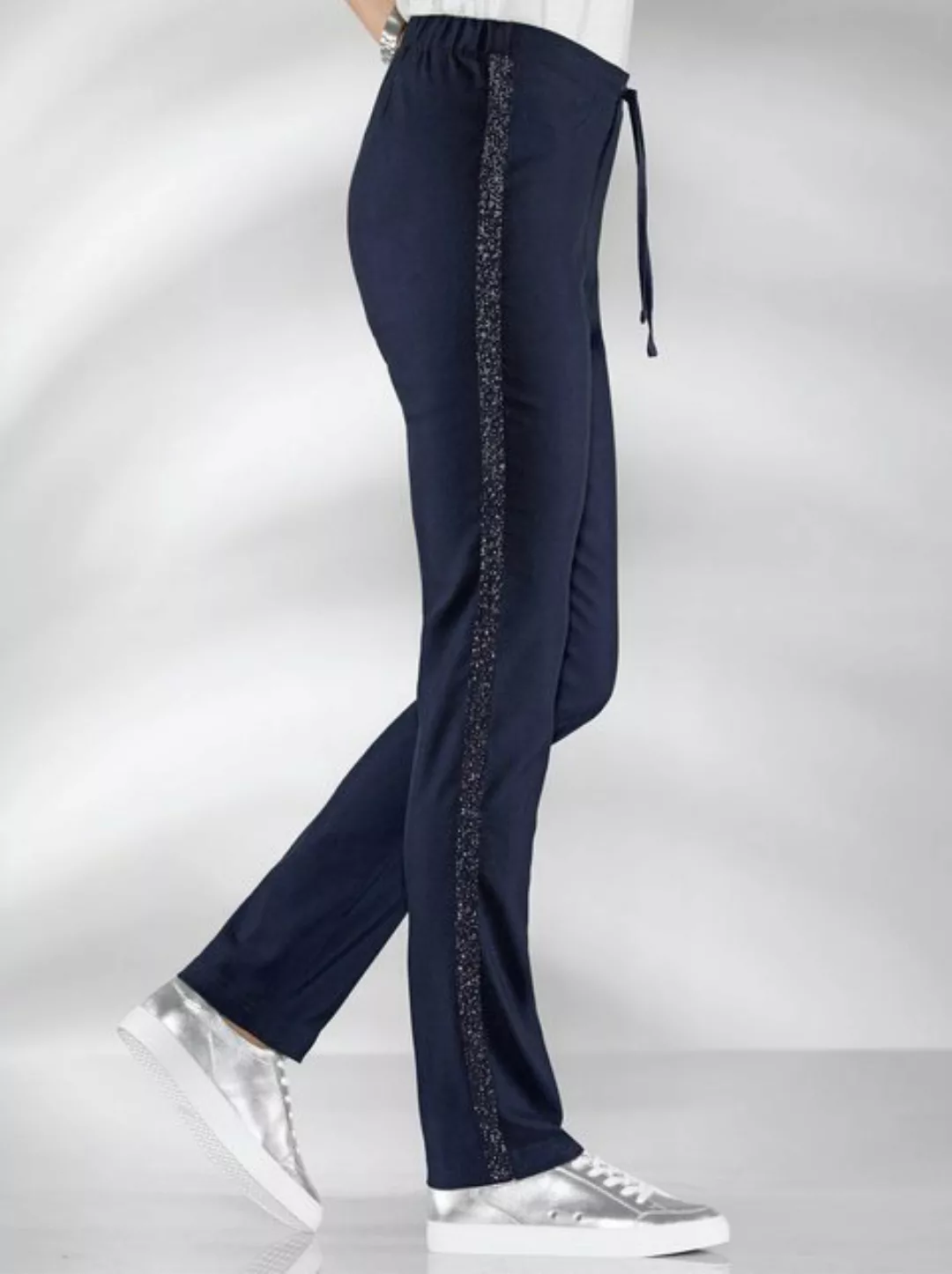 Sieh an! Jerseyhose Stretch-Hose Innenbeinlänge ca. 72 cm günstig online kaufen