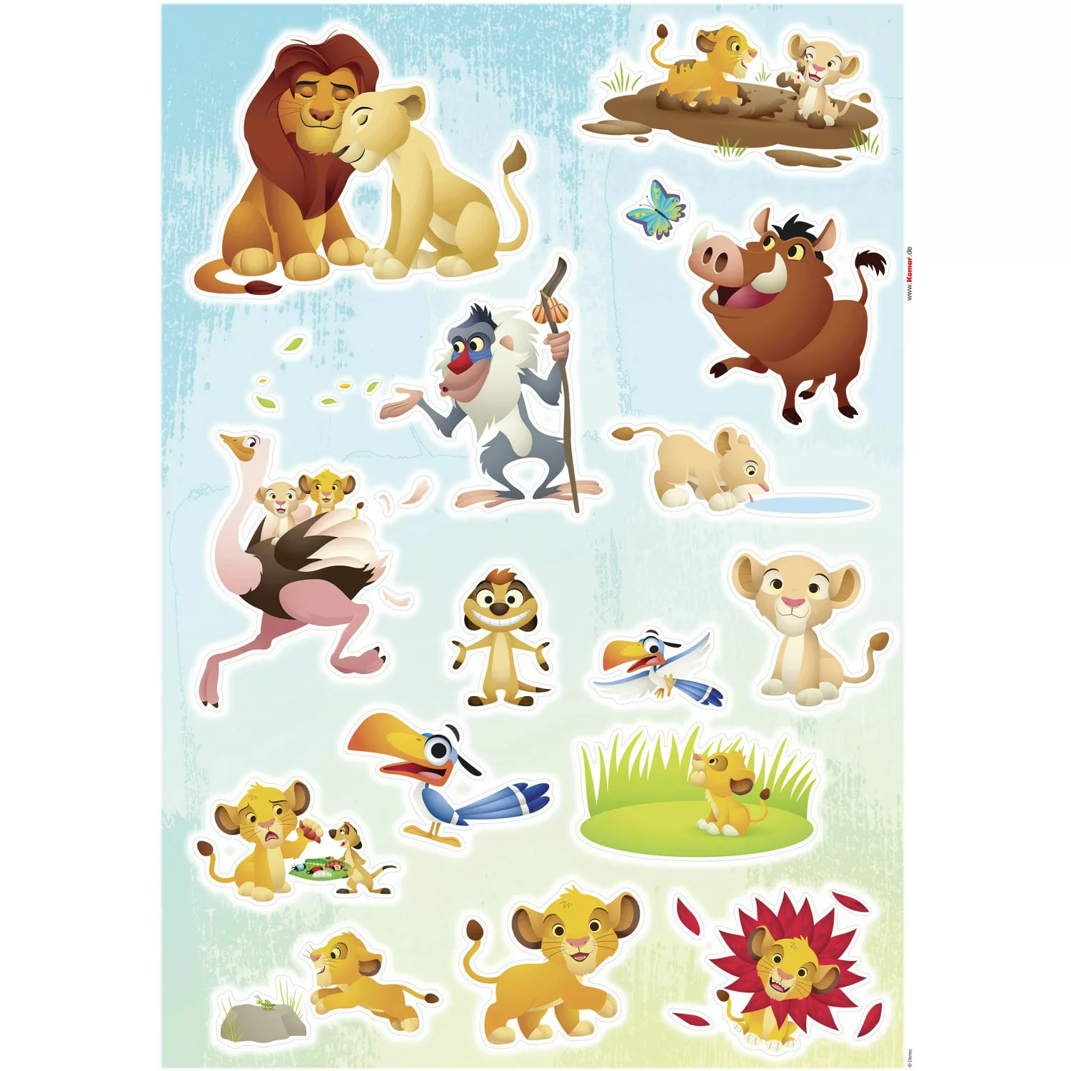 Komar Deko-Sticker Lion King Wildlife 50 x 70 cm günstig online kaufen