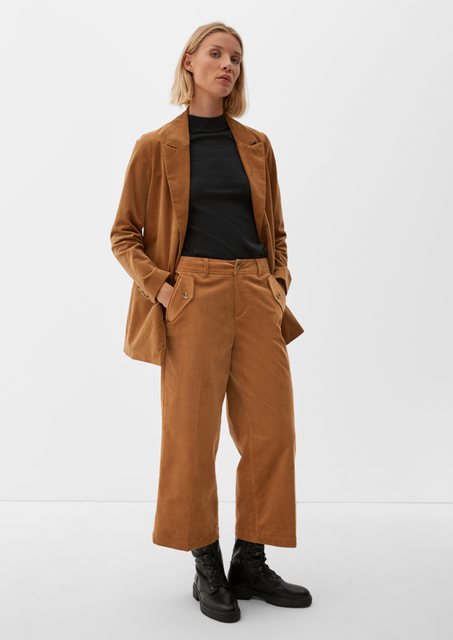 s.Oliver 3/4-Hose Regular: Culotte aus Cord günstig online kaufen