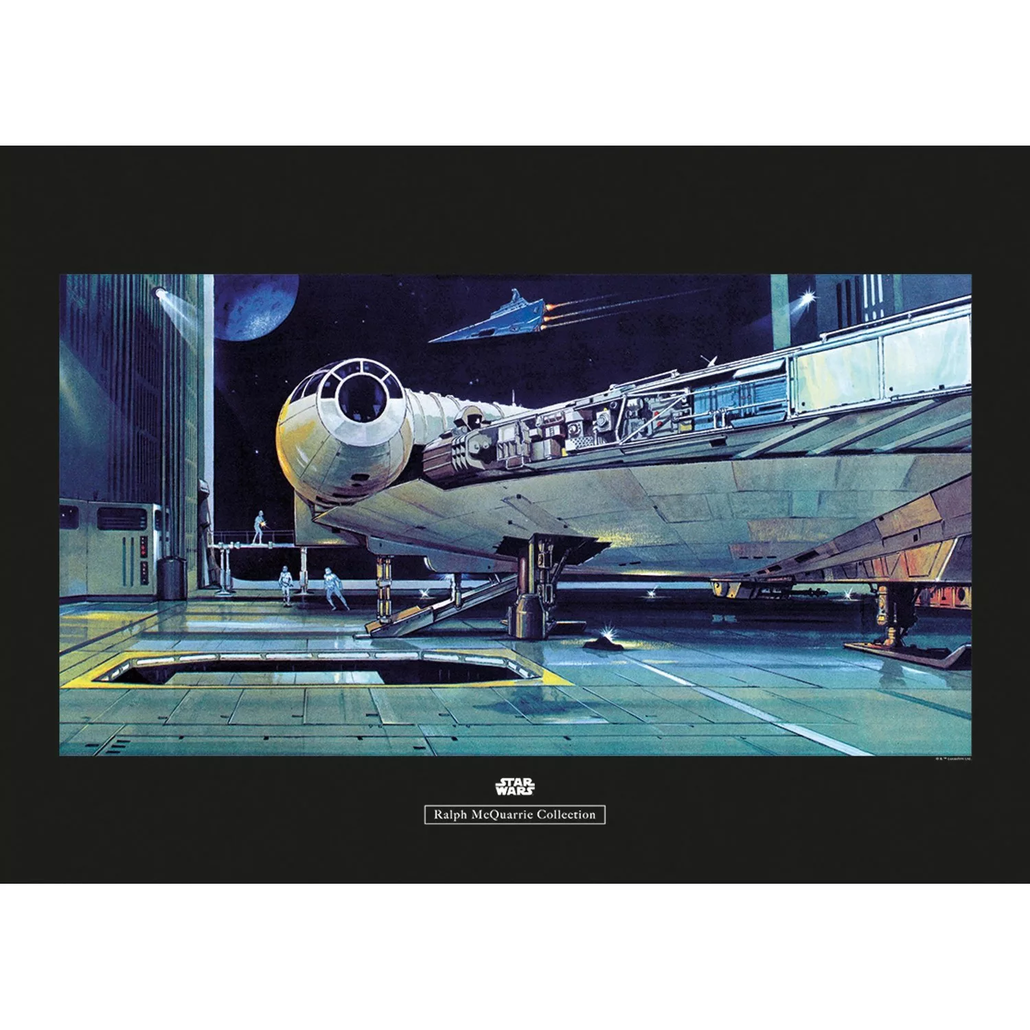 Komar Wandbild Star Wars Hangar 70 x 50 cm günstig online kaufen