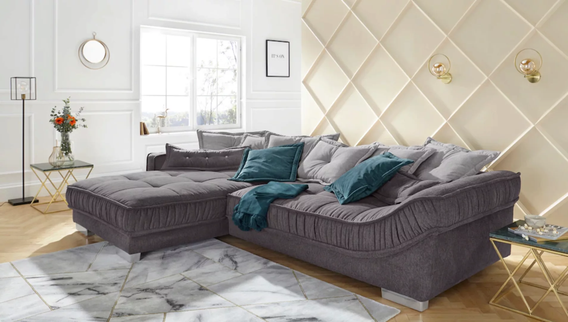 INOSIGN Ecksofa "Diwan II DuraFlex", DuraFlex-Kaltschaumpolsterung, bis 140 günstig online kaufen