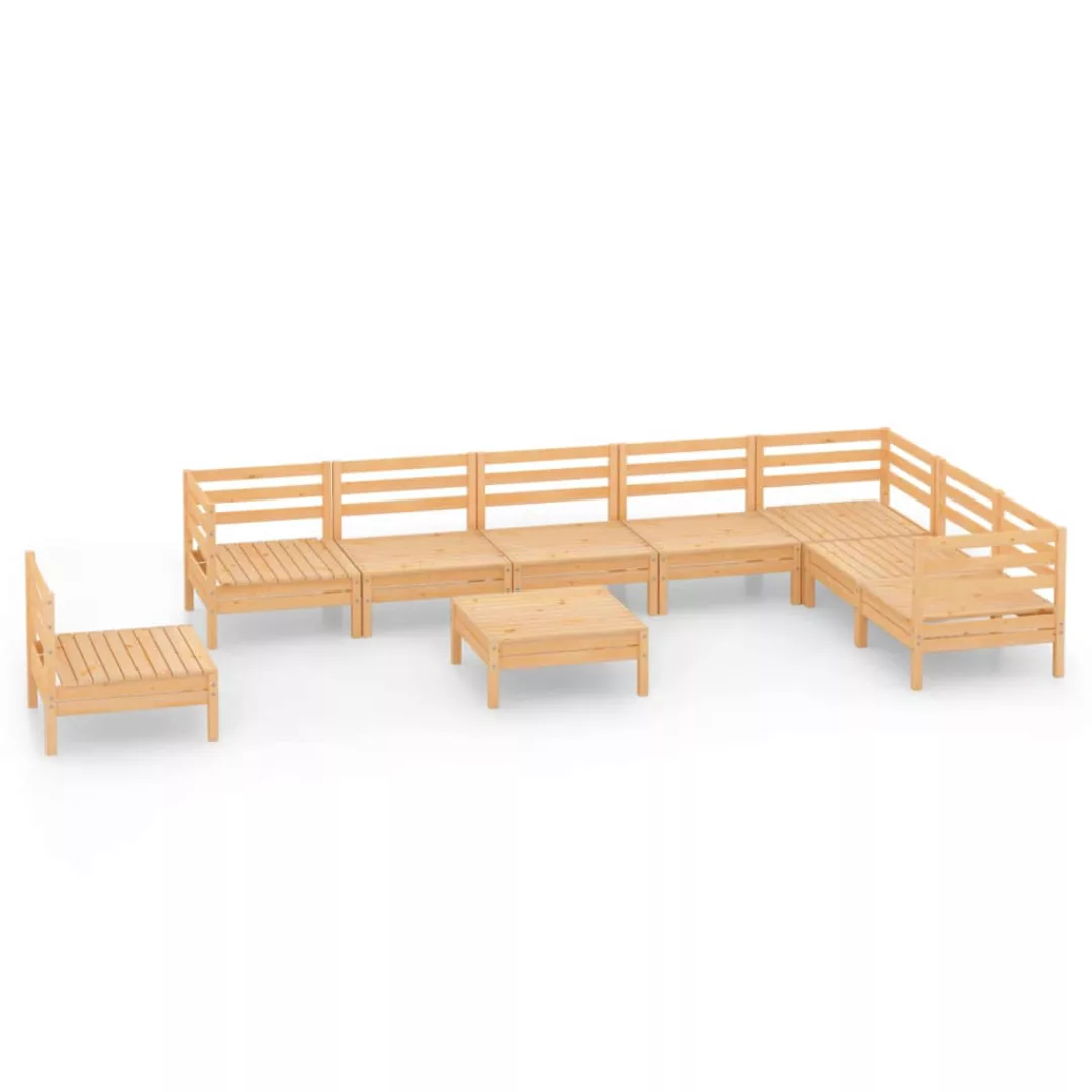 9-tlg. Garten-lounge-set Massivholz Kiefer günstig online kaufen