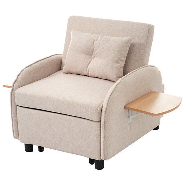 Veepeak Schlafsofa Einzelschlafsofa, klappbarer Couchtisch, Größe 123 (73) günstig online kaufen