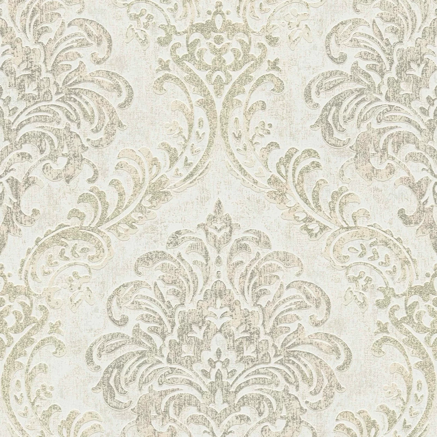 Bricoflor Vintage Tapete in Weiß Beige Ideal für Schlafzimmer und Badezimme günstig online kaufen