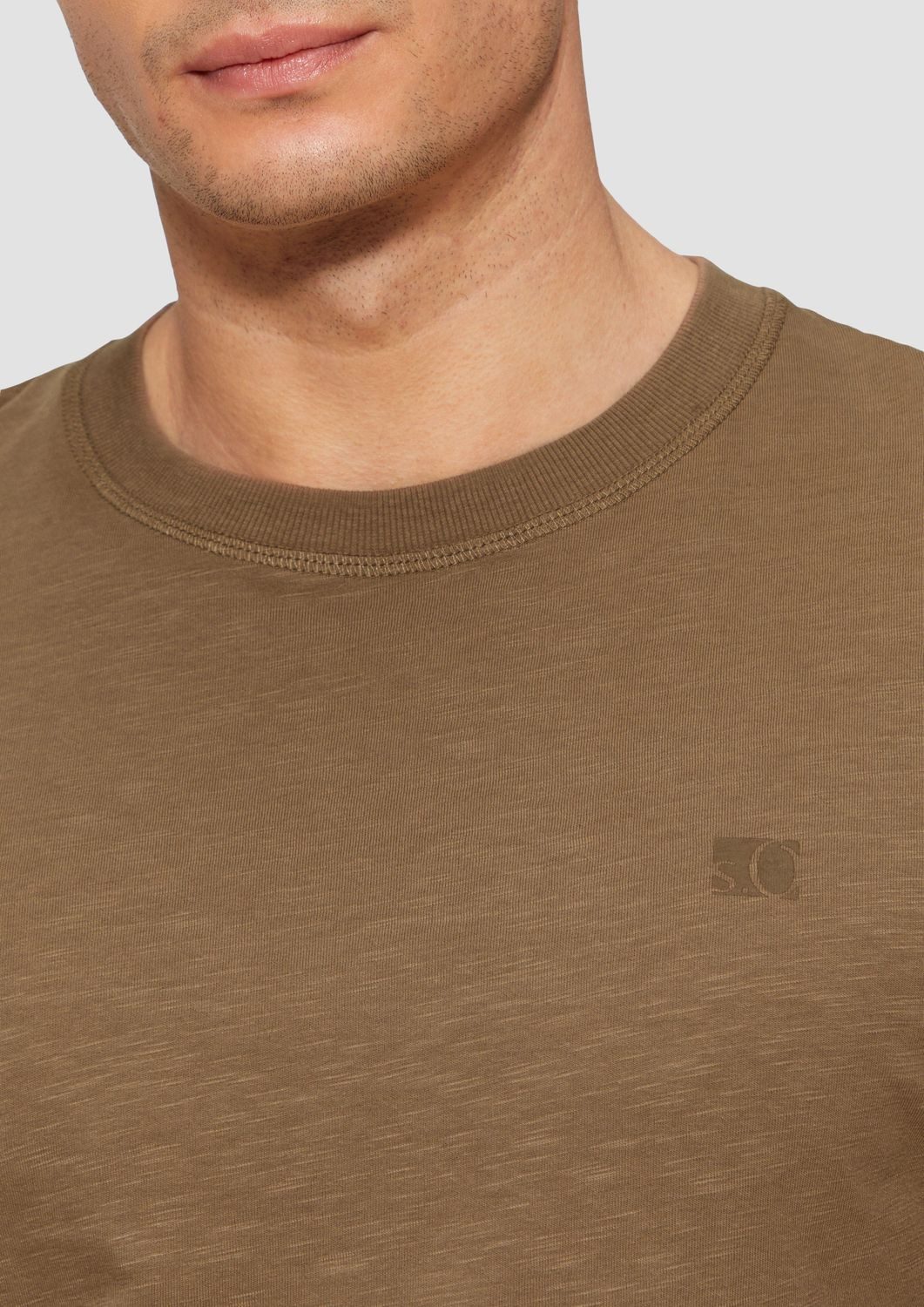 s.Oliver Kurzarmshirt T-Shirt mit Logo-Print Artwork günstig online kaufen