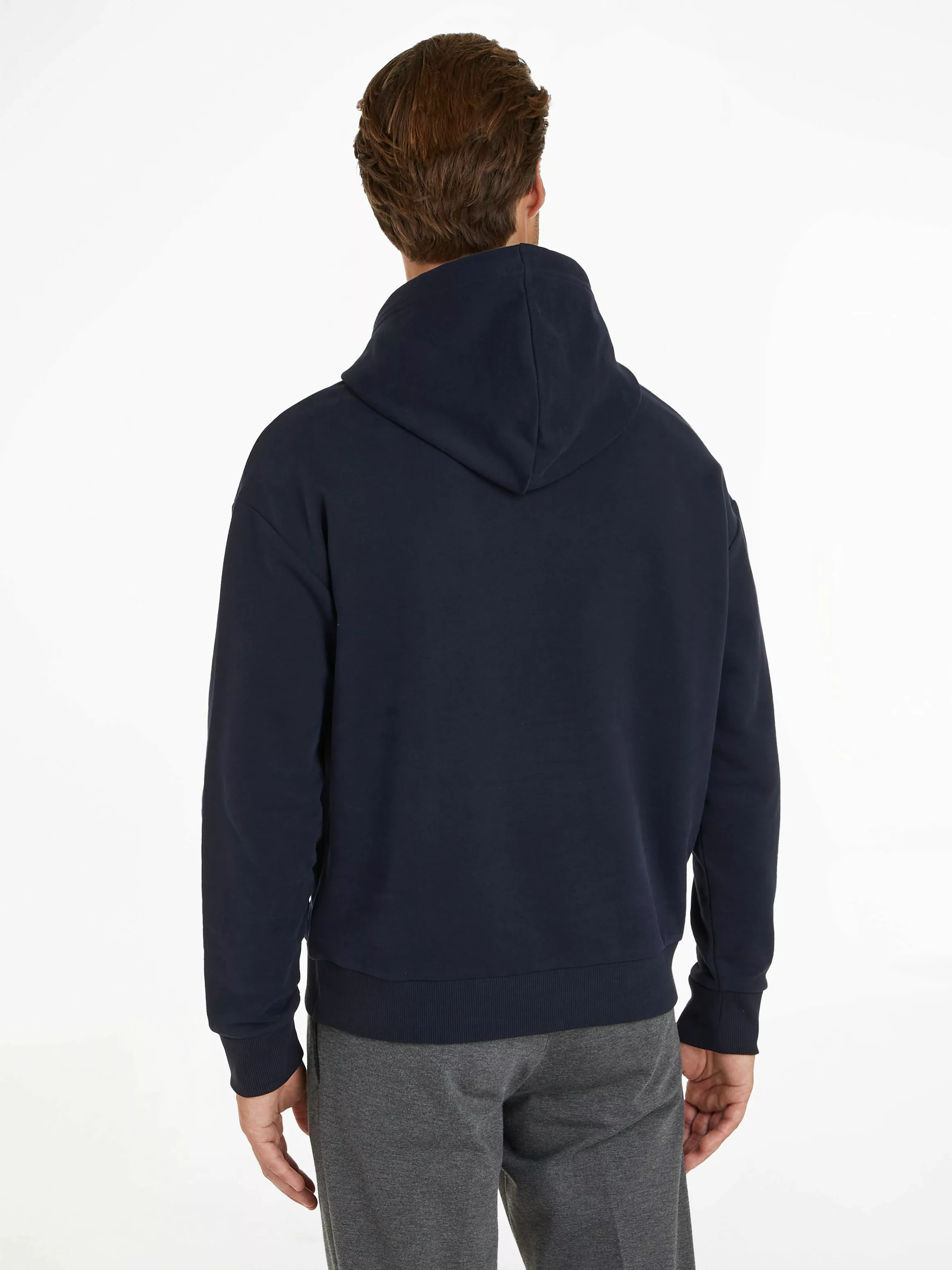 Calvin Klein Kapuzensweatshirt WAVE LINES HERO LOGO HOODIE mit Markenlabel günstig online kaufen