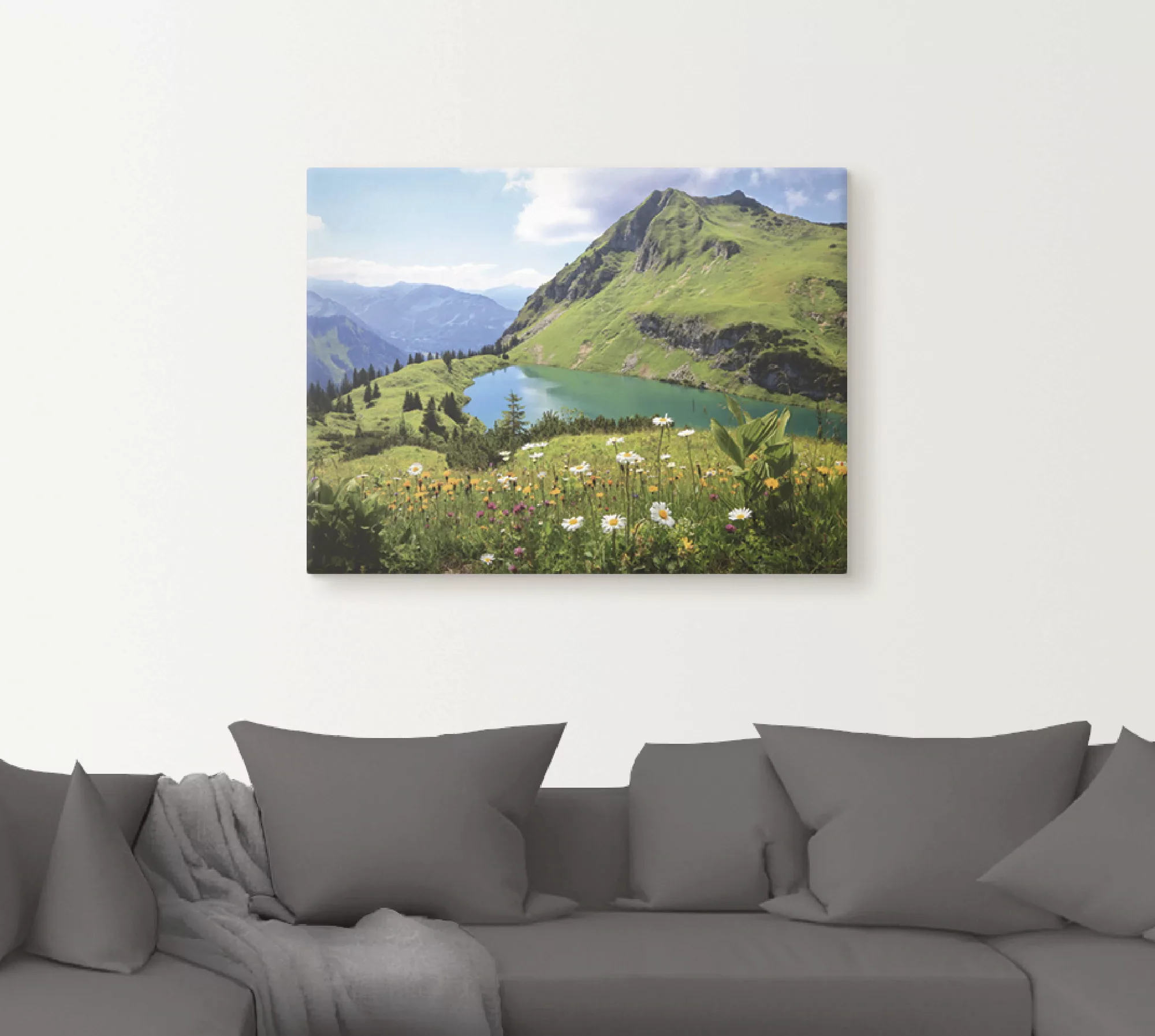 Artland Wandbild "Seealpsee", Berge, (1 St.), als Leinwandbild, Poster, Wan günstig online kaufen