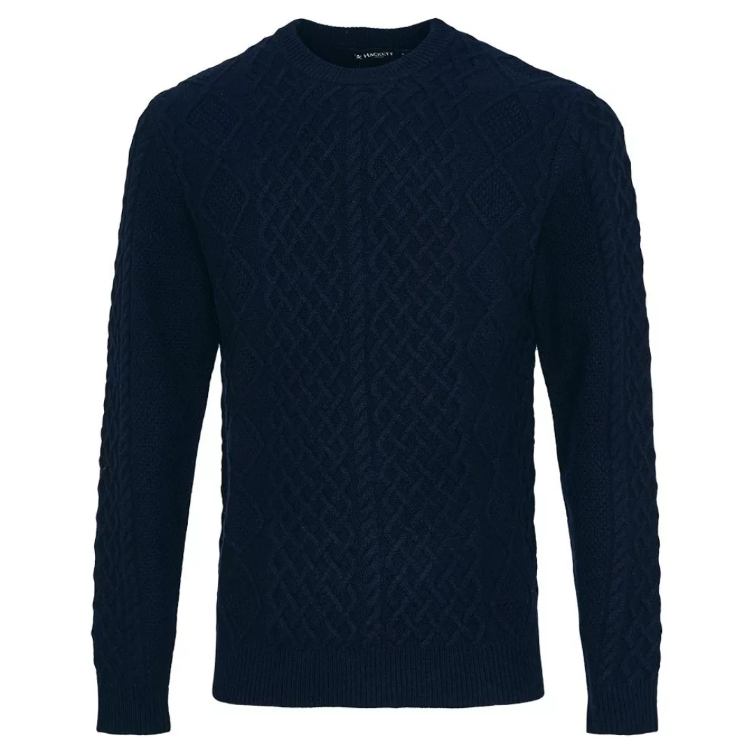 Hackett Cable Rundhalsausschnitt Sweater 2XL Navy günstig online kaufen