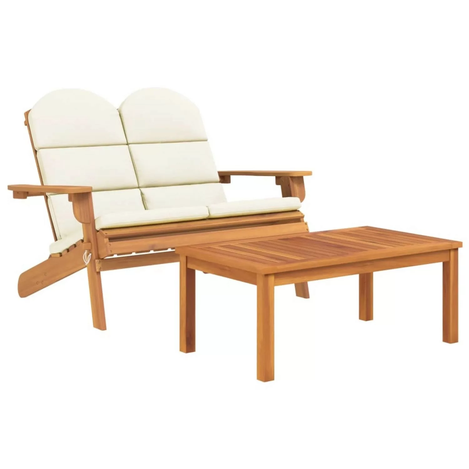 Vidaxl 2-tlg. Garten-lounge-set Adirondack Massivholz Akazie günstig online kaufen