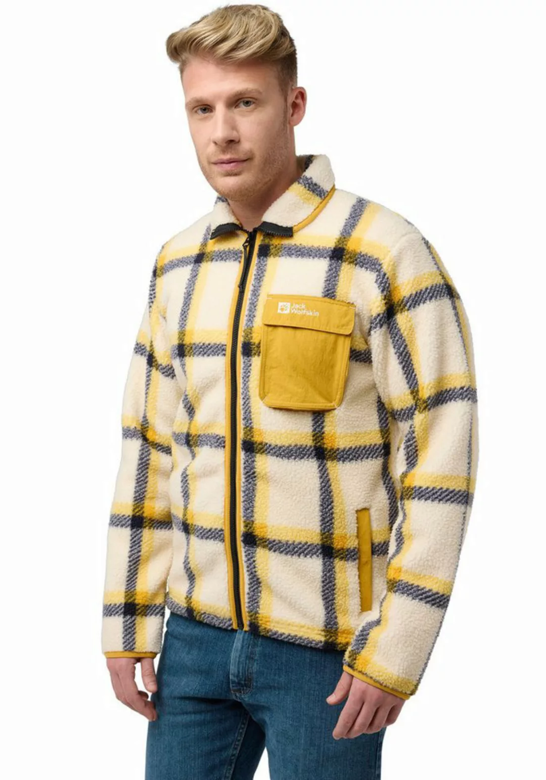 Jack Wolfskin Fleecejacke FELSLICHT CHECK JACKET günstig online kaufen