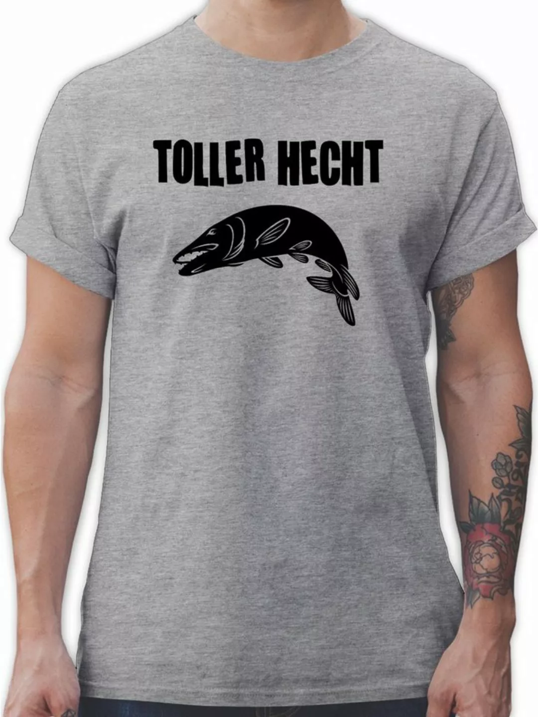 Shirtracer T-Shirt Toller Hecht Angler Geschenke günstig online kaufen