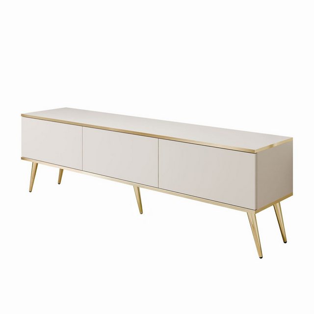 ALLHOUSE24 TV-Schrank SENSO 175 cm Unterschrank TV Lowboard Gold Metall Füß günstig online kaufen