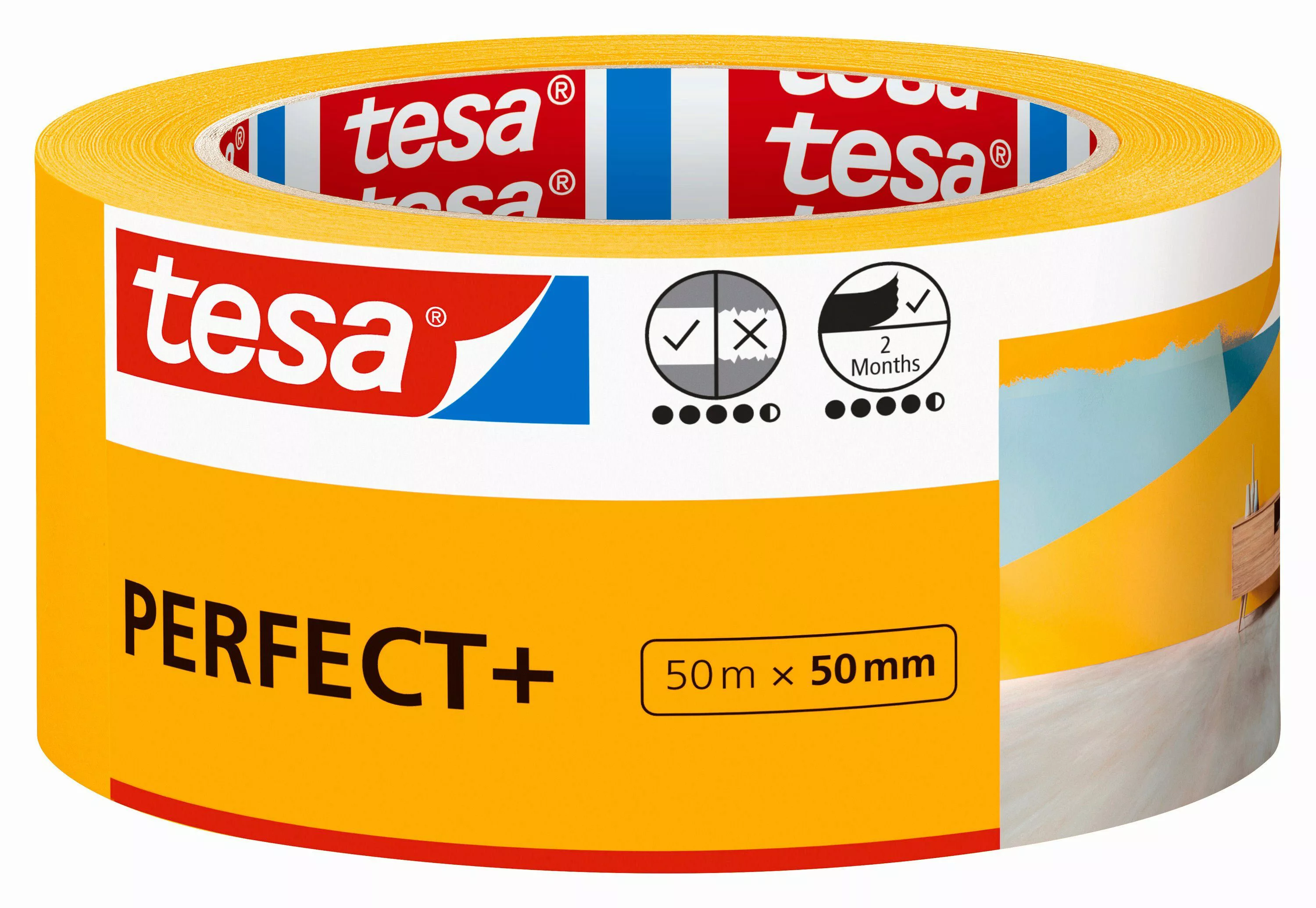 tesa Kreppband PERFECT+ Malerband Abklebeband für günstig online kaufen