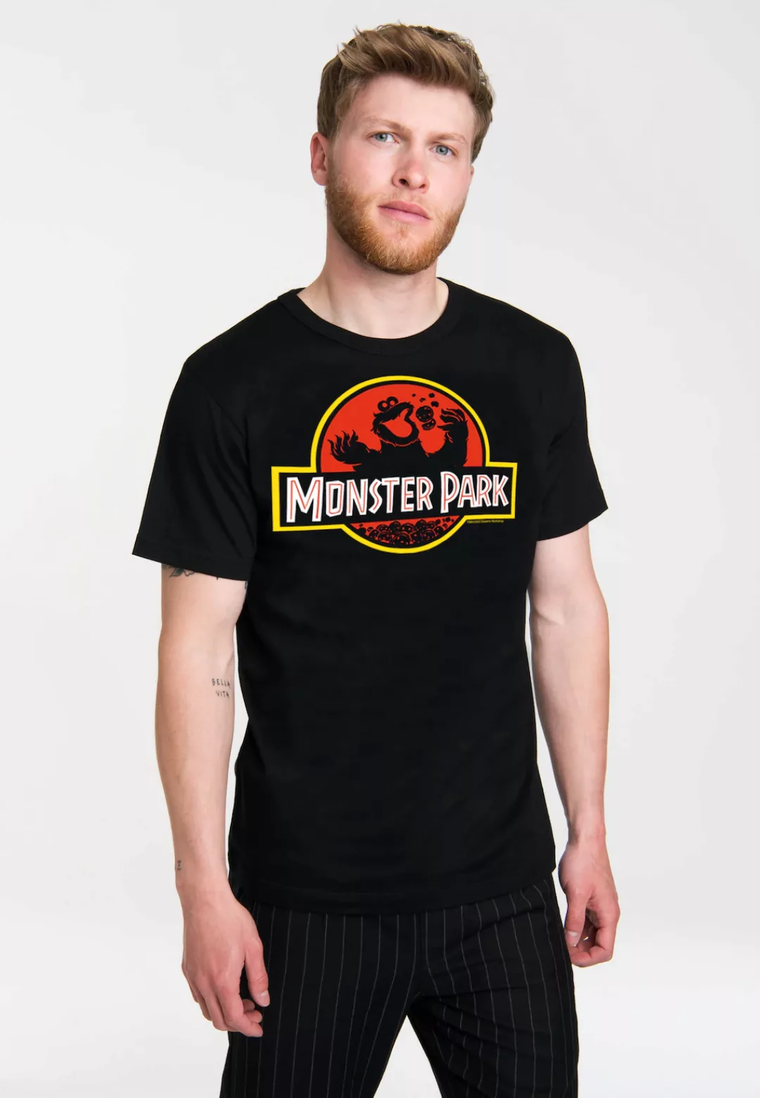 LOGOSHIRT T-Shirt "Cookie Monster - Monster Park", mit lizenziertem Print günstig online kaufen