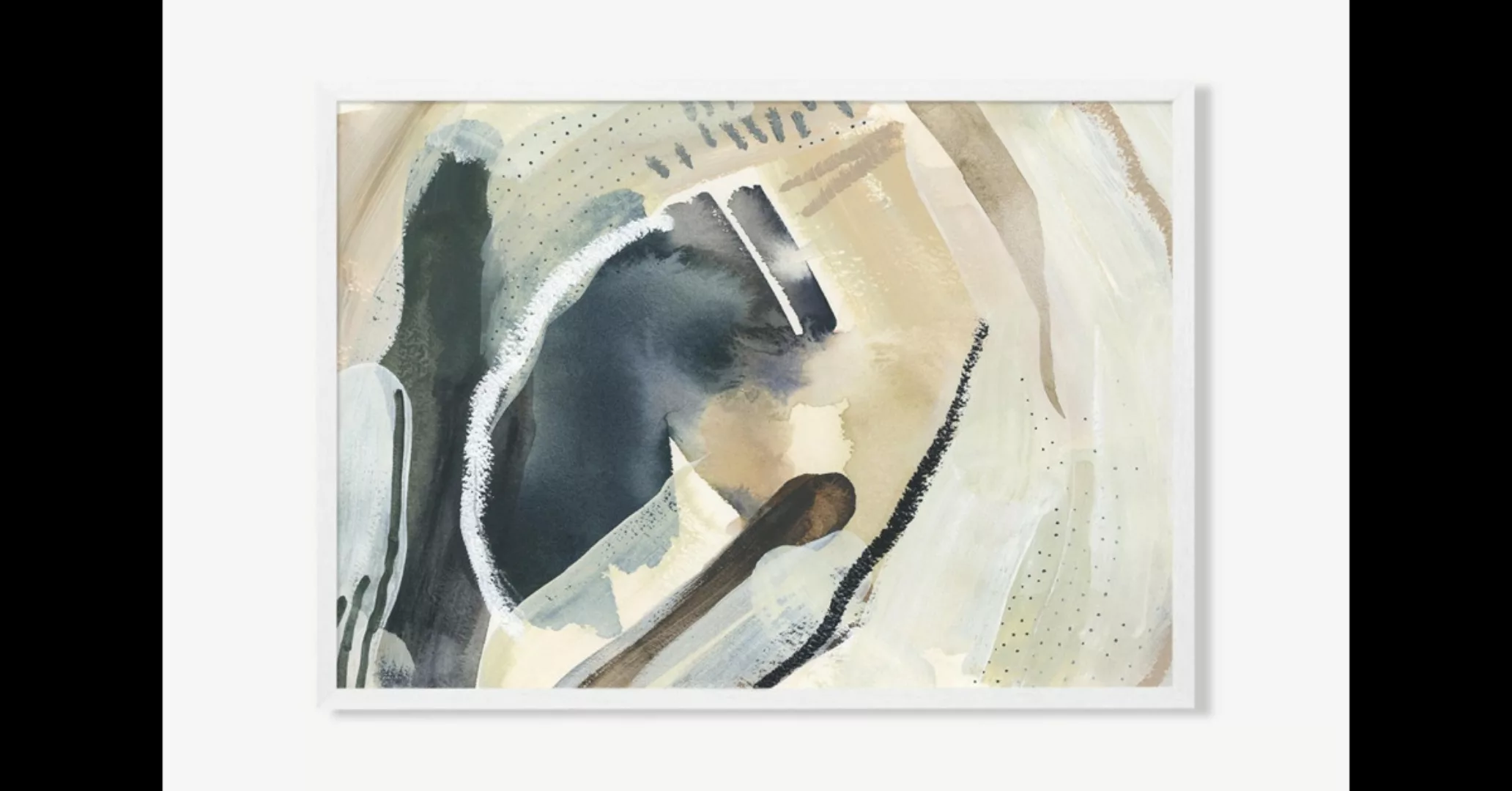 Windy Waters gerahmter Kunstdruck von Jetty Home (70 x 100 cm) - MADE.com günstig online kaufen