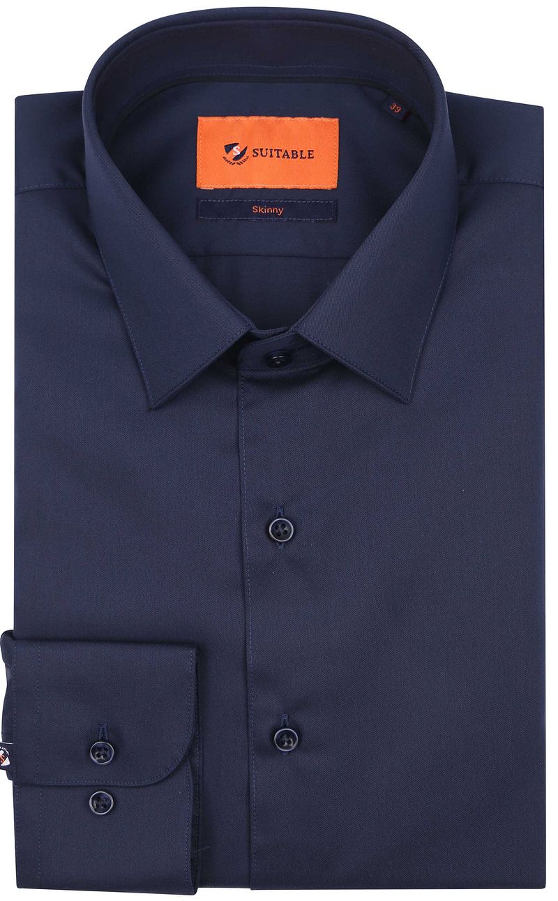 Suitable Twill Hemd Navy - Größe 41 günstig online kaufen