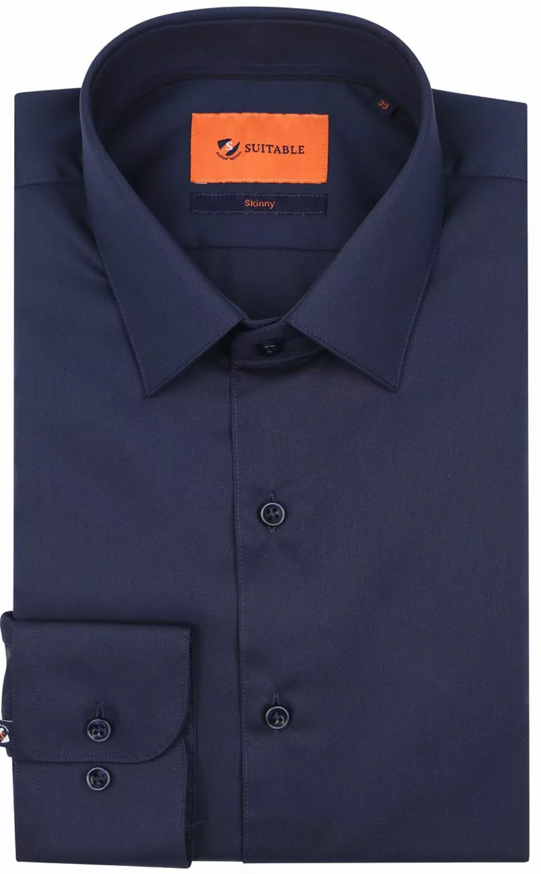 Suitable Twill Hemd Navy - Größe 37 günstig online kaufen