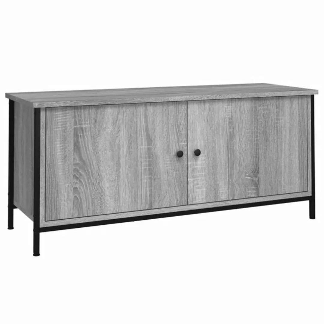 Vidaxl Tv-schrank Mit Türen Grau Sonoma 102x35x45 Cm Holzwerkstoff günstig online kaufen