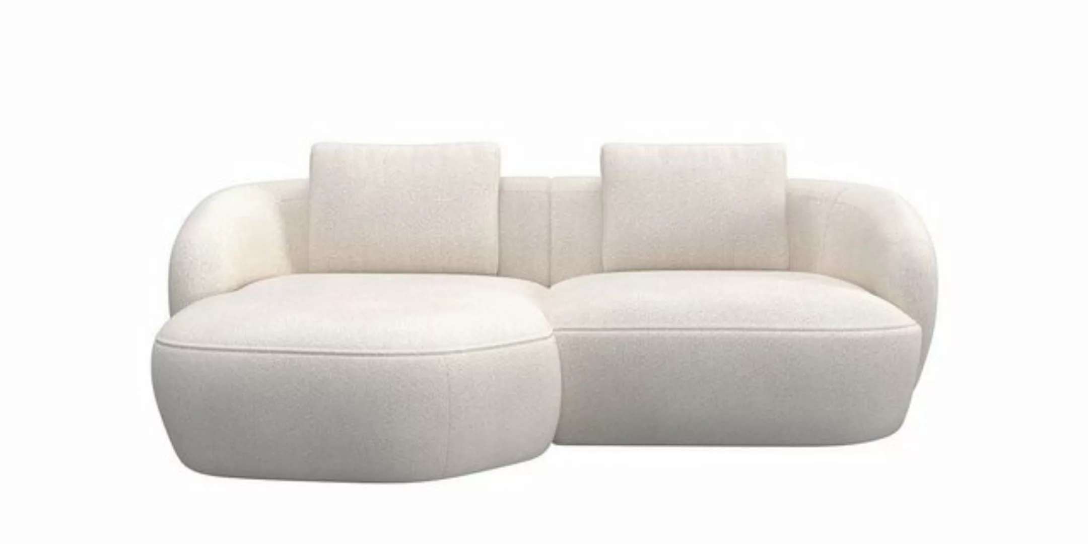 FLEXLUX Wohnlandschaft Torino, rund, L-Form, Sofa-Ecke mit Recamiere, Longc günstig online kaufen