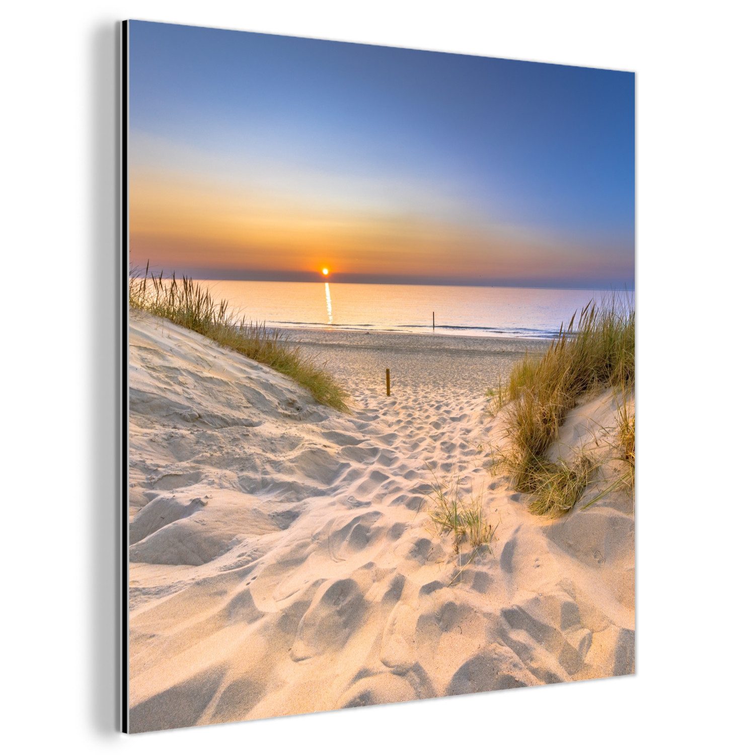 MuchoWow Metallbild Düne - Sonnenuntergang - günstig online kaufen