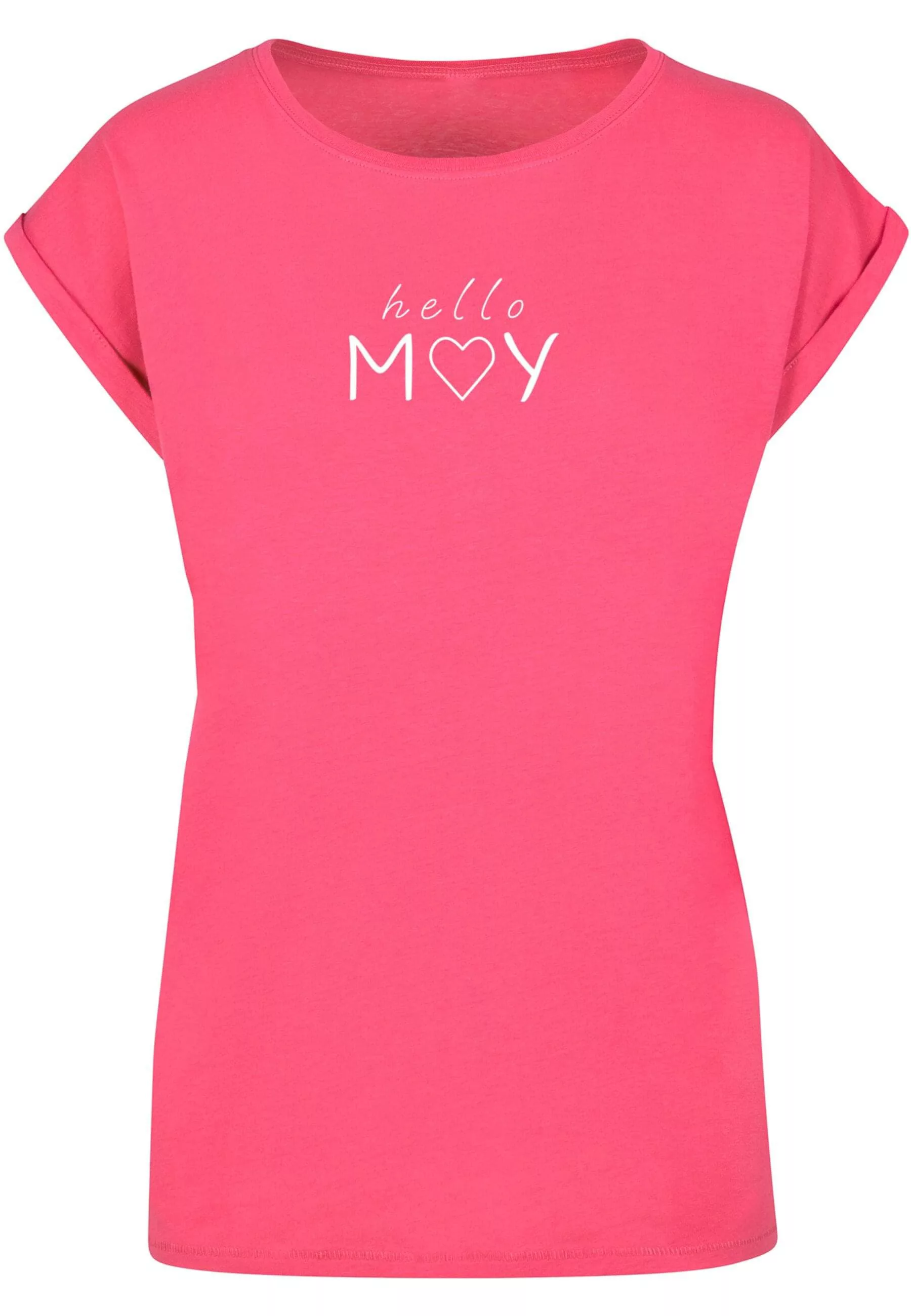 Merchcode T-Shirt "Merchcode Damen Ladies Spring - Hello may T-Shirt" günstig online kaufen