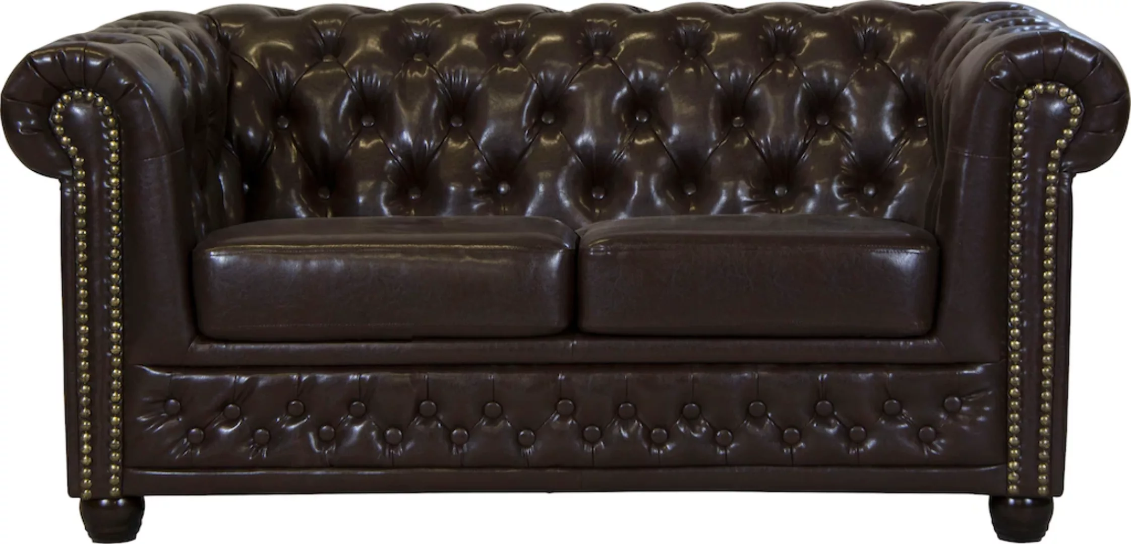 Home affaire Chesterfield-Sofa "Rysum", Chesterfield-Optik, in 2 Bezugsqual günstig online kaufen