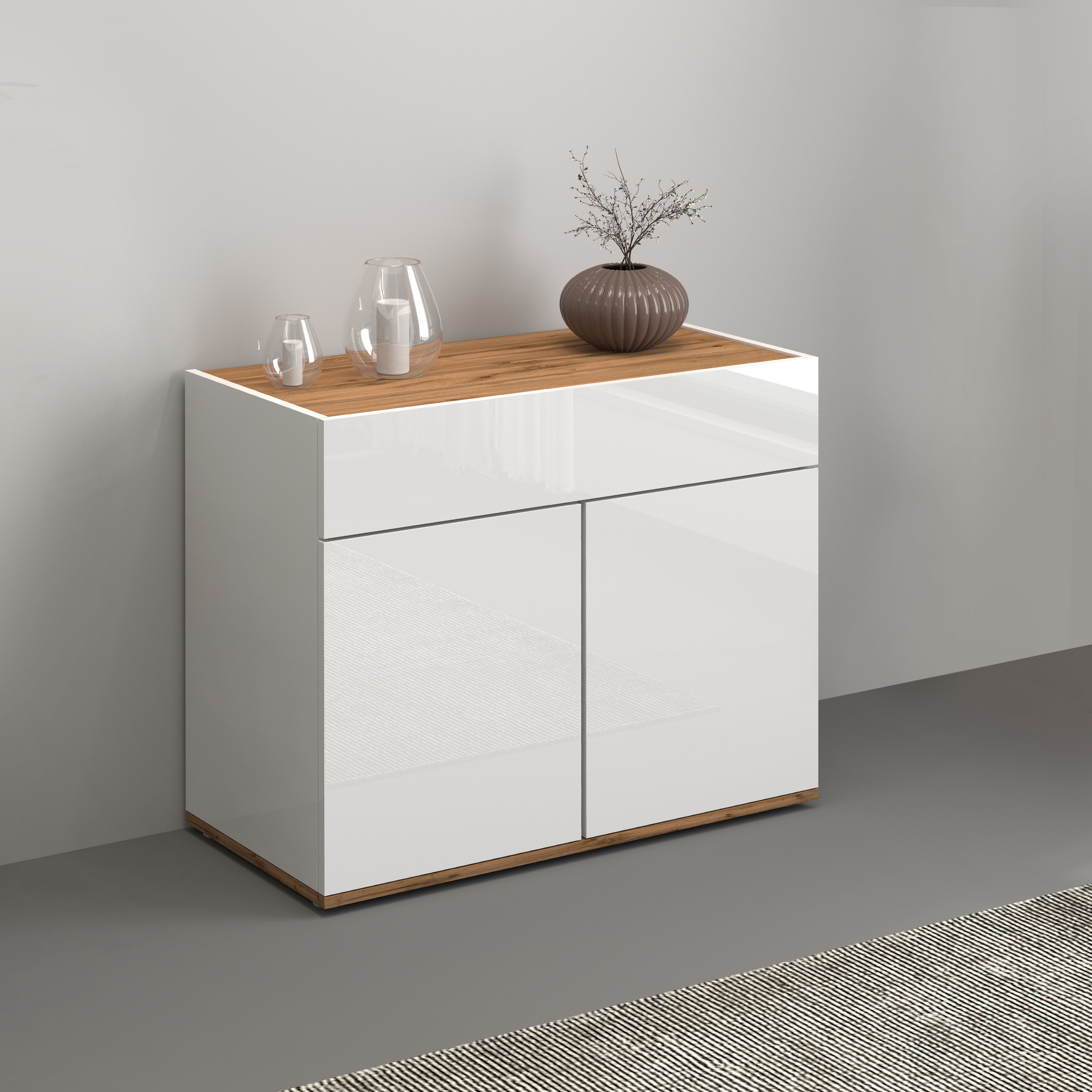 INOSIGN Sideboard "Garda, Kommode, Schrank, Kredenz", 2 Türen, 1 Schublade, günstig online kaufen