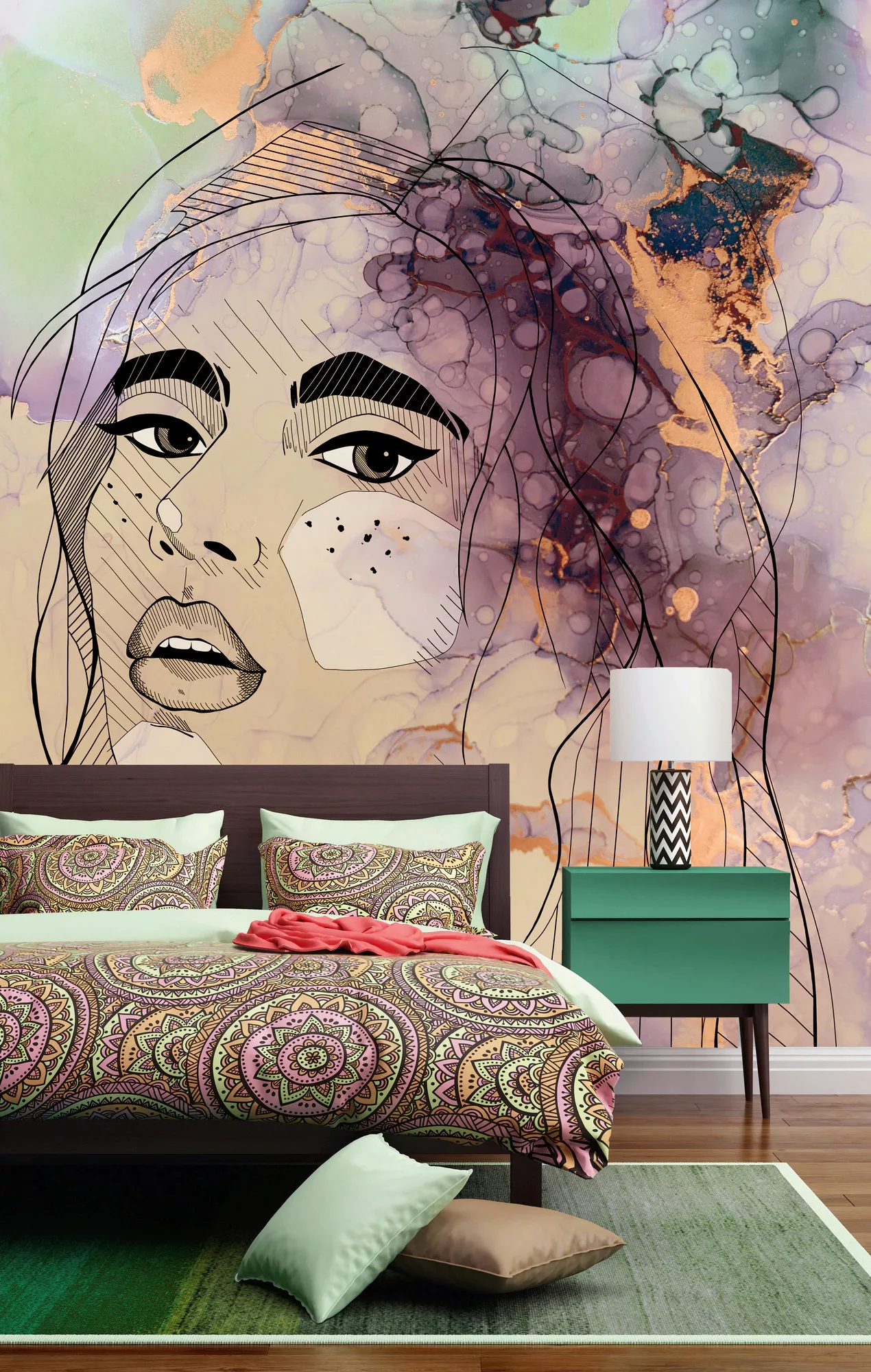 living walls Fototapete »ARTist Lady« günstig online kaufen