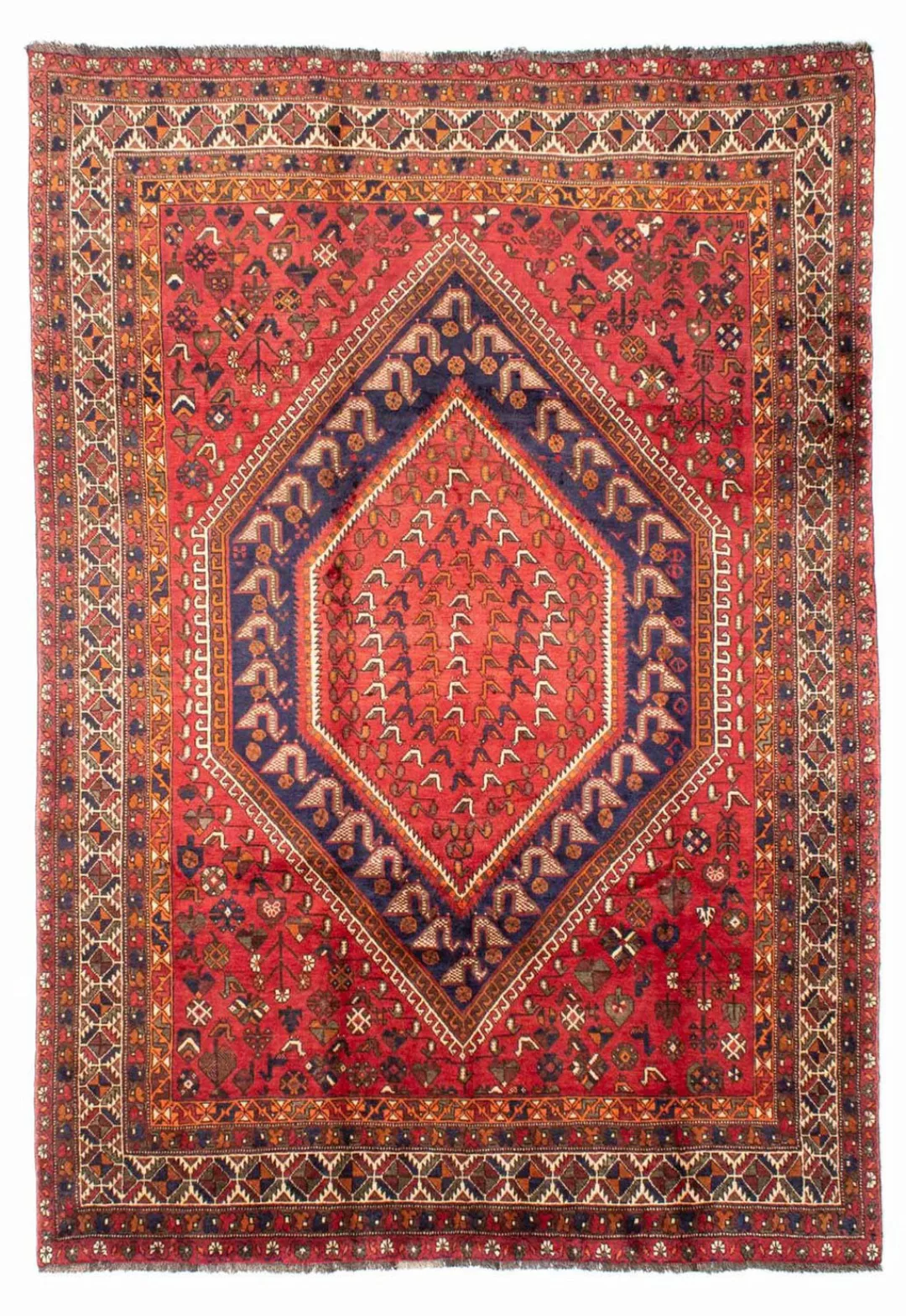 morgenland Wollteppich »Shiraz Medaillon Rosso 298 x 207 cm«, rechteckig, U günstig online kaufen