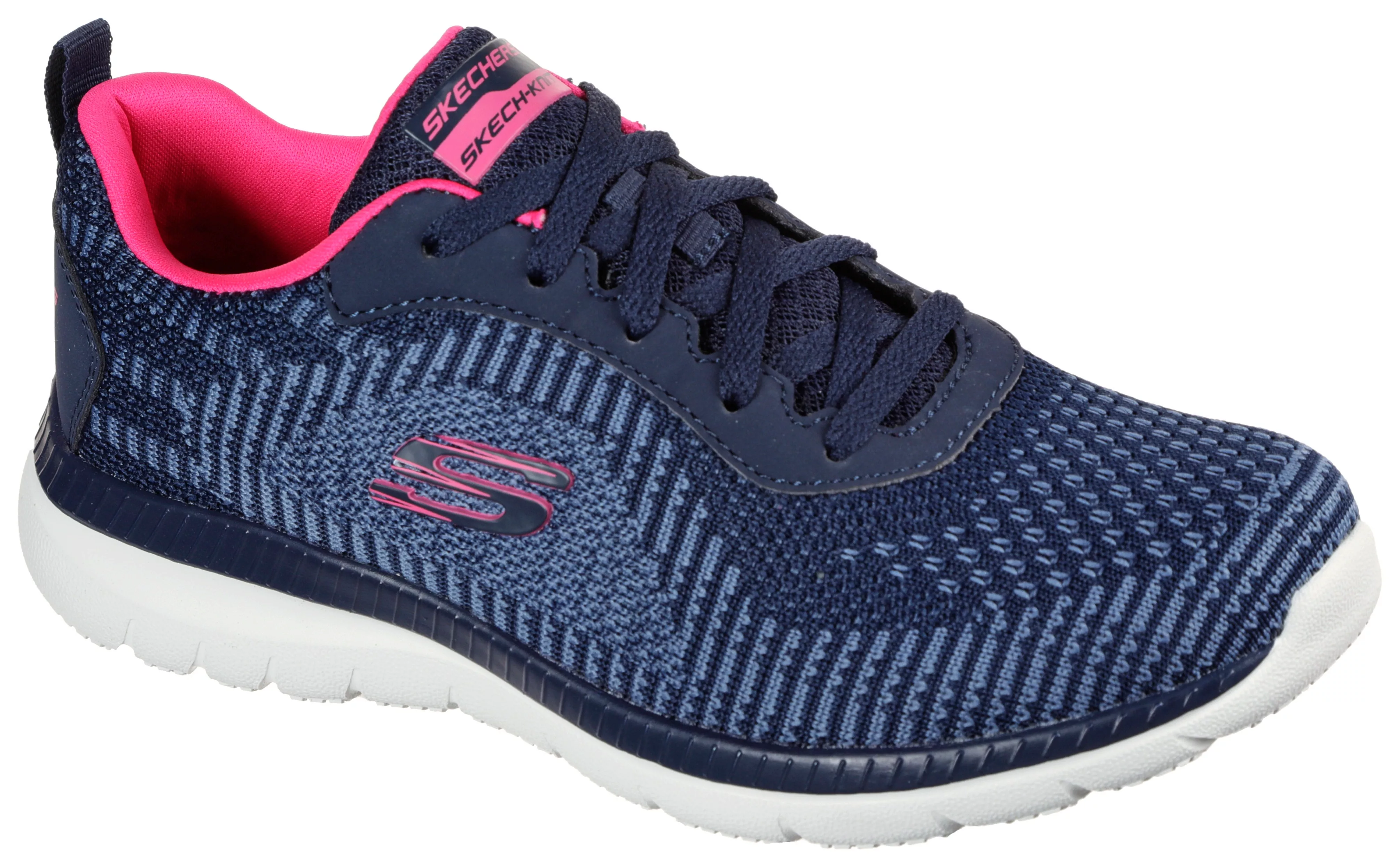 Skechers Sneaker "BOUNTIFUL-PURIST", in Strick-Optik, Freizeitschuh, Halbsc günstig online kaufen