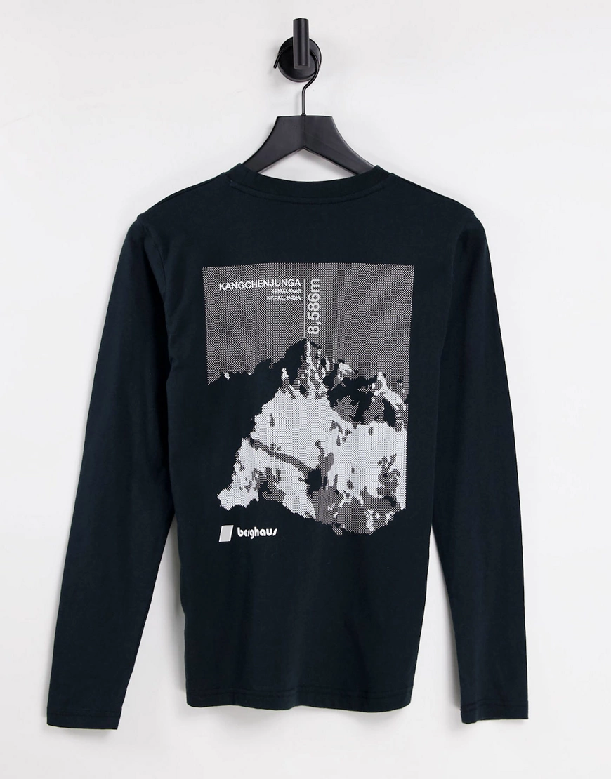 Berghaus – Kanchenjunga – Langärmliges Shirt in Schwarz günstig online kaufen