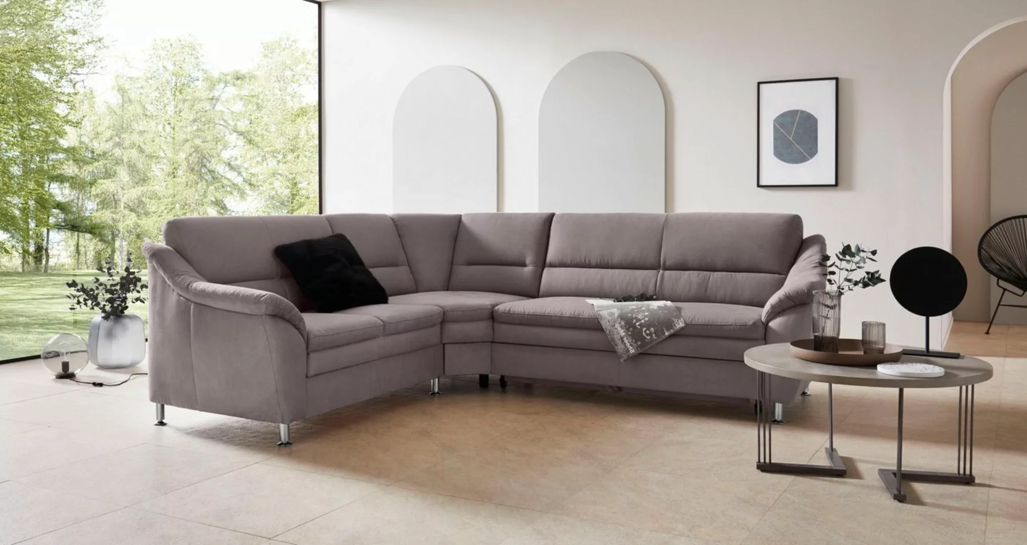 Places of Style Ecksofa "Cardoso L-Form", mit Trapezecke für mehr Sitzkomfo günstig online kaufen