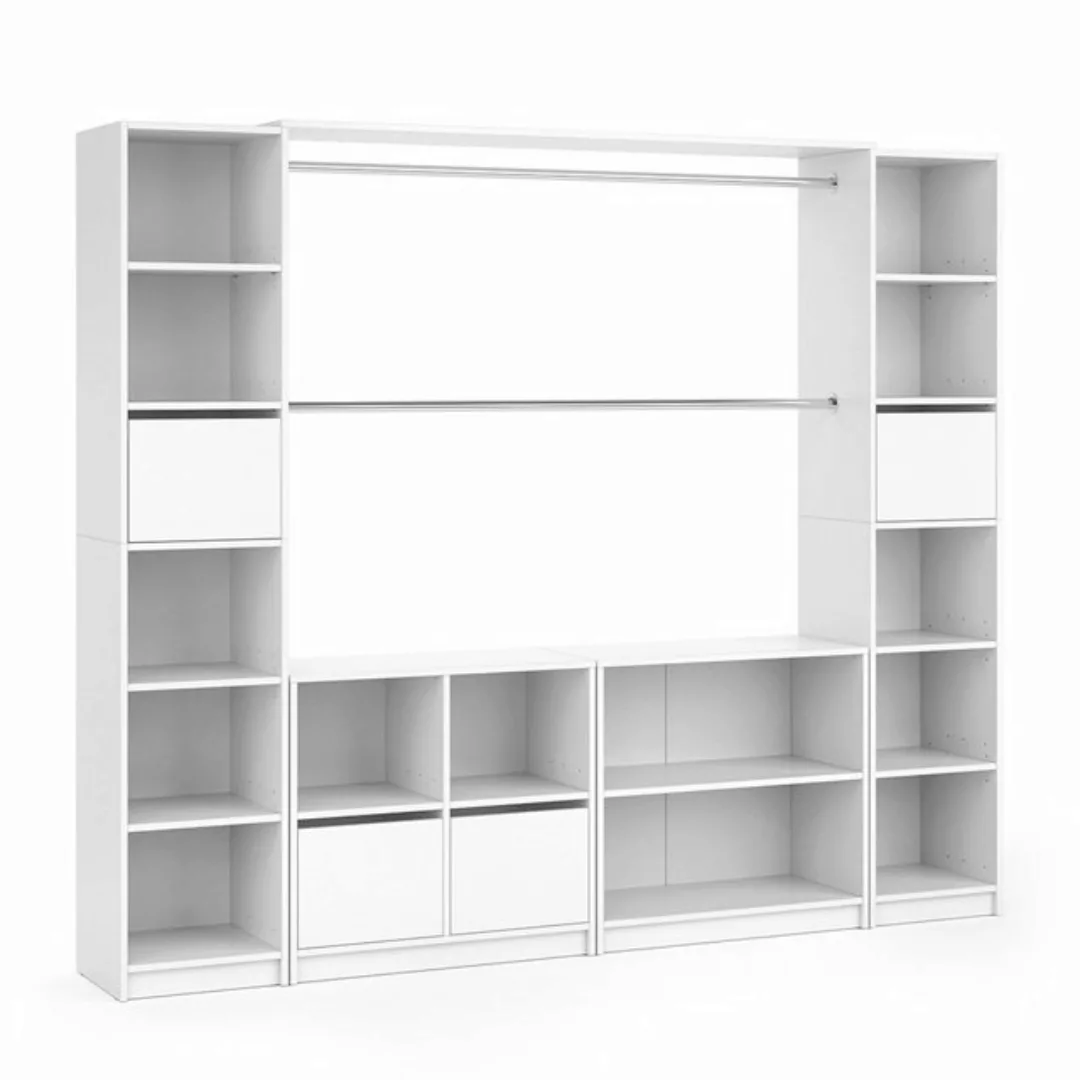 Vicco Kleiderschrank Guest, Weiß, 225 x 189 cm XXL (kein Set) günstig online kaufen