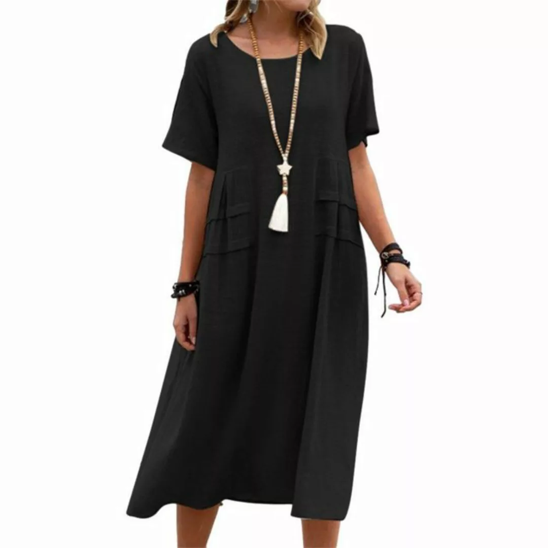 AFAZ New Trading UG Sommerkleid Lockeres, lässiges Kleid aus Baumwolle und günstig online kaufen