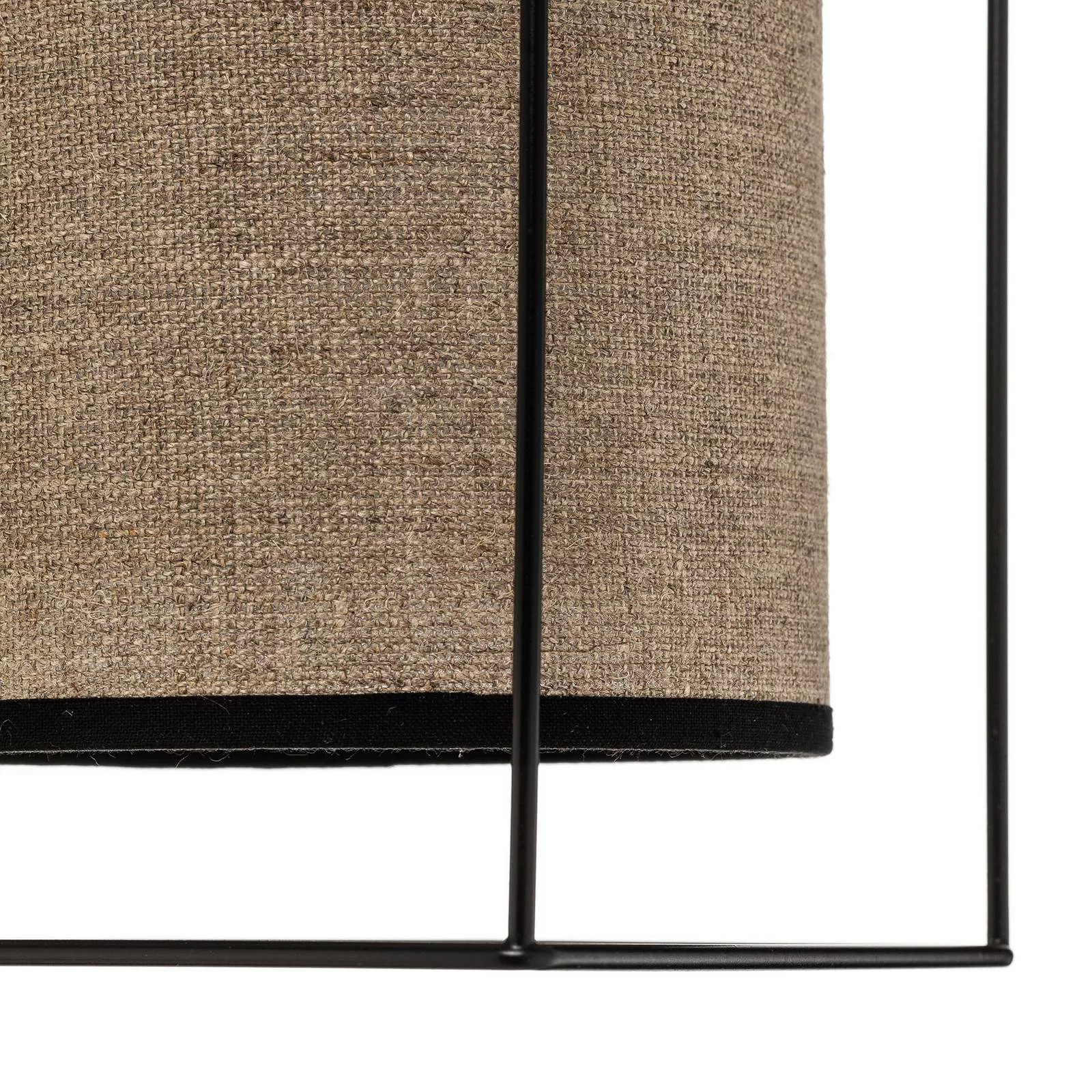 Deckenleuchte Tubo, Textilschirm, beige, 3-flammig günstig online kaufen