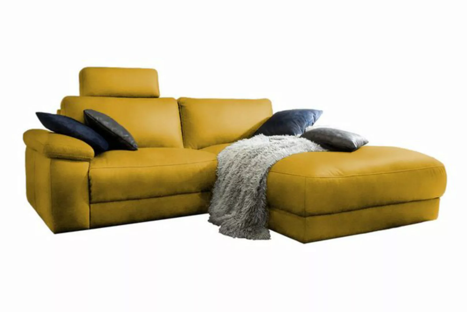 KAWOLA Ecksofa LOLA, Sofa Stoff od. Leder, Recamiere rechts od. links, vers günstig online kaufen