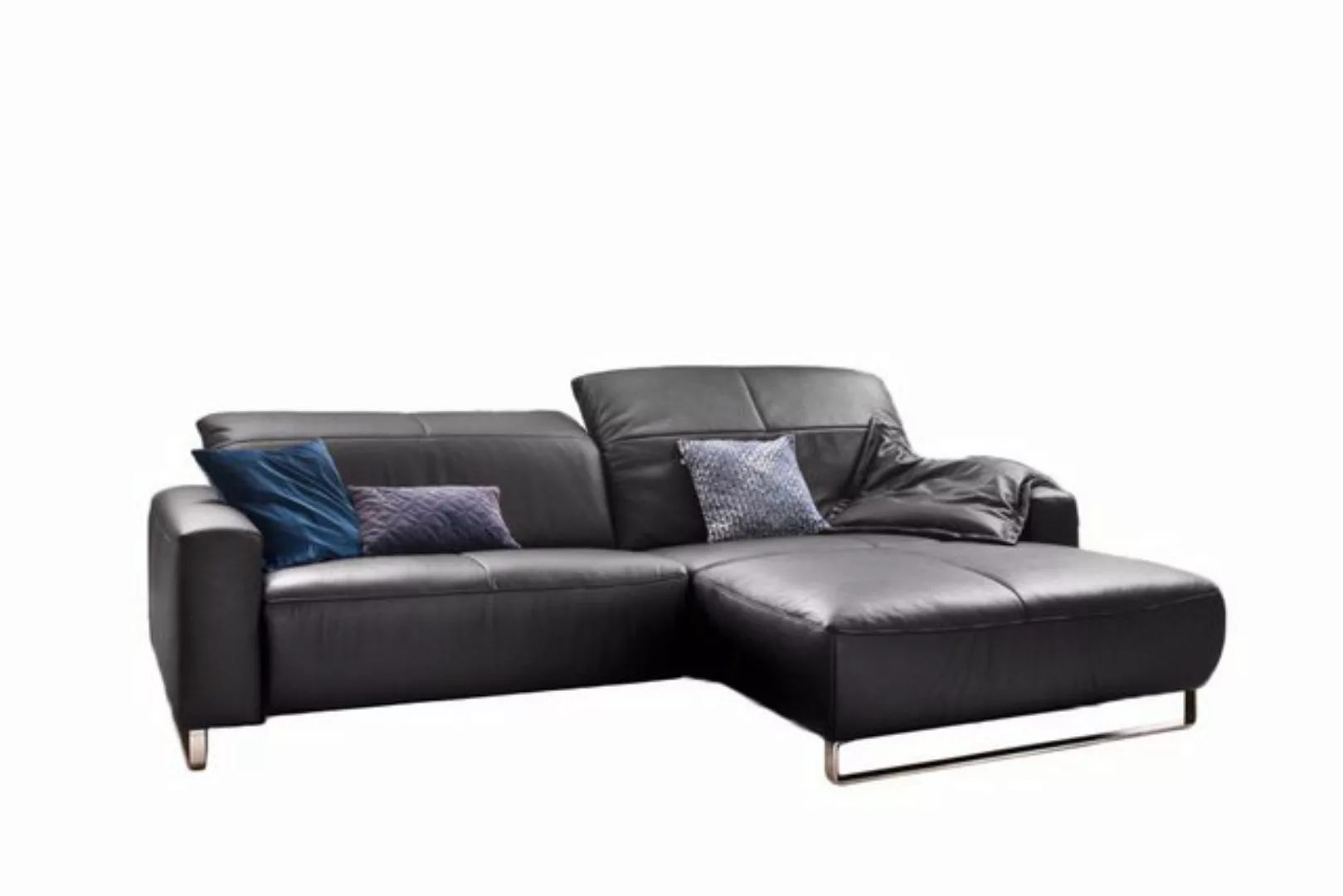 KAWOLA Ecksofa YORK, Sofa, Recamiere rechts od. links, mit od. ohne Sitztie günstig online kaufen