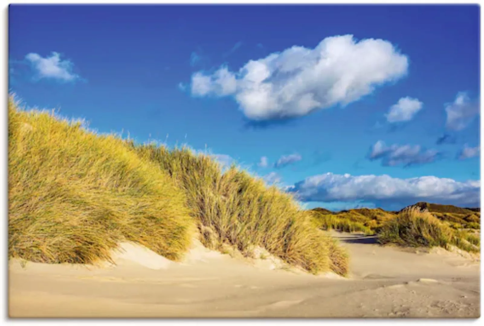 Artland Leinwandbild »Landschaft mit Dünen Insel Amrum«, Strandbilder, (1 S günstig online kaufen