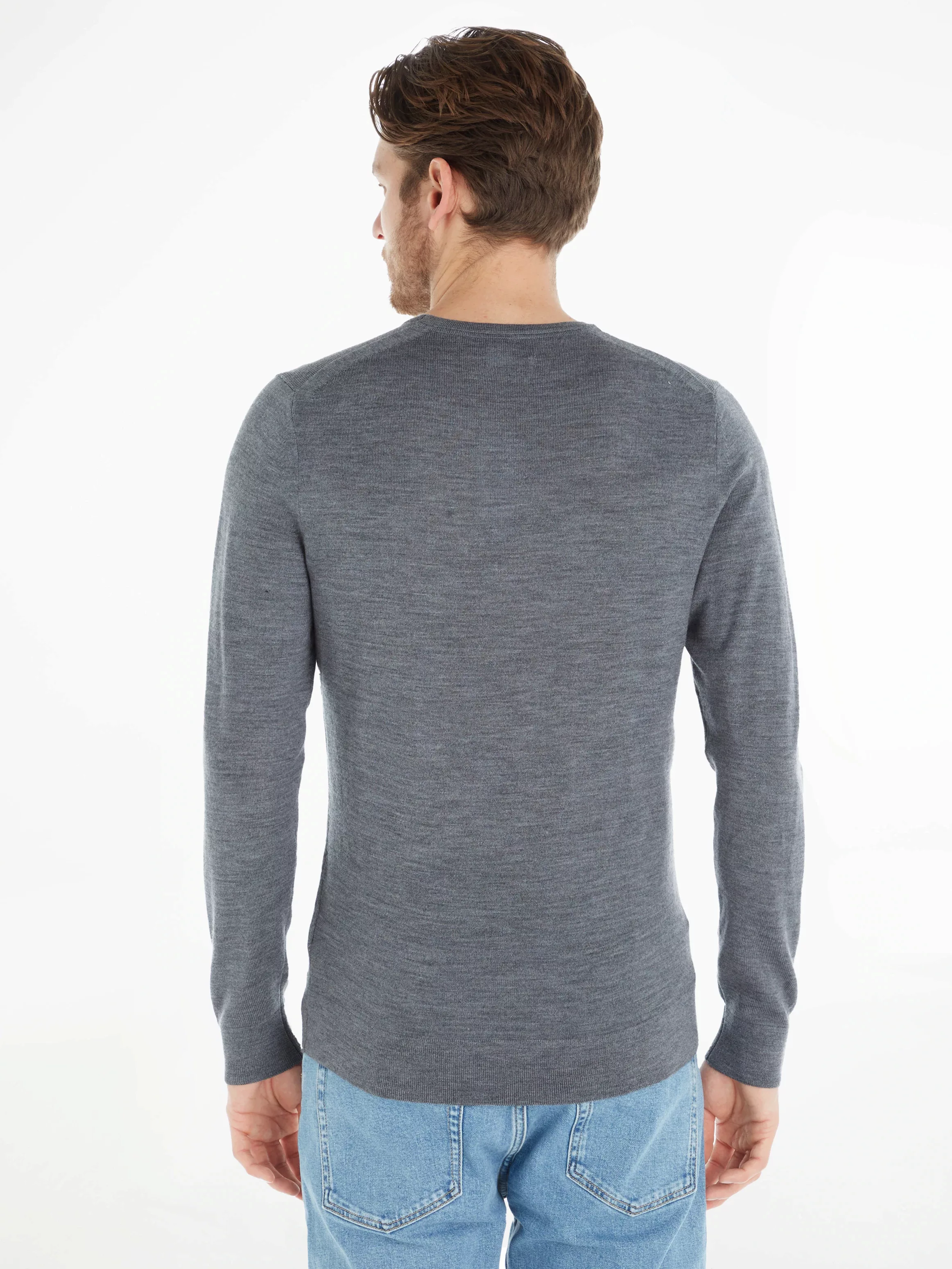 Calvin Klein Rundhalspullover SUPERIOR WOOL CREW NECK SWEATER aus Feinstric günstig online kaufen