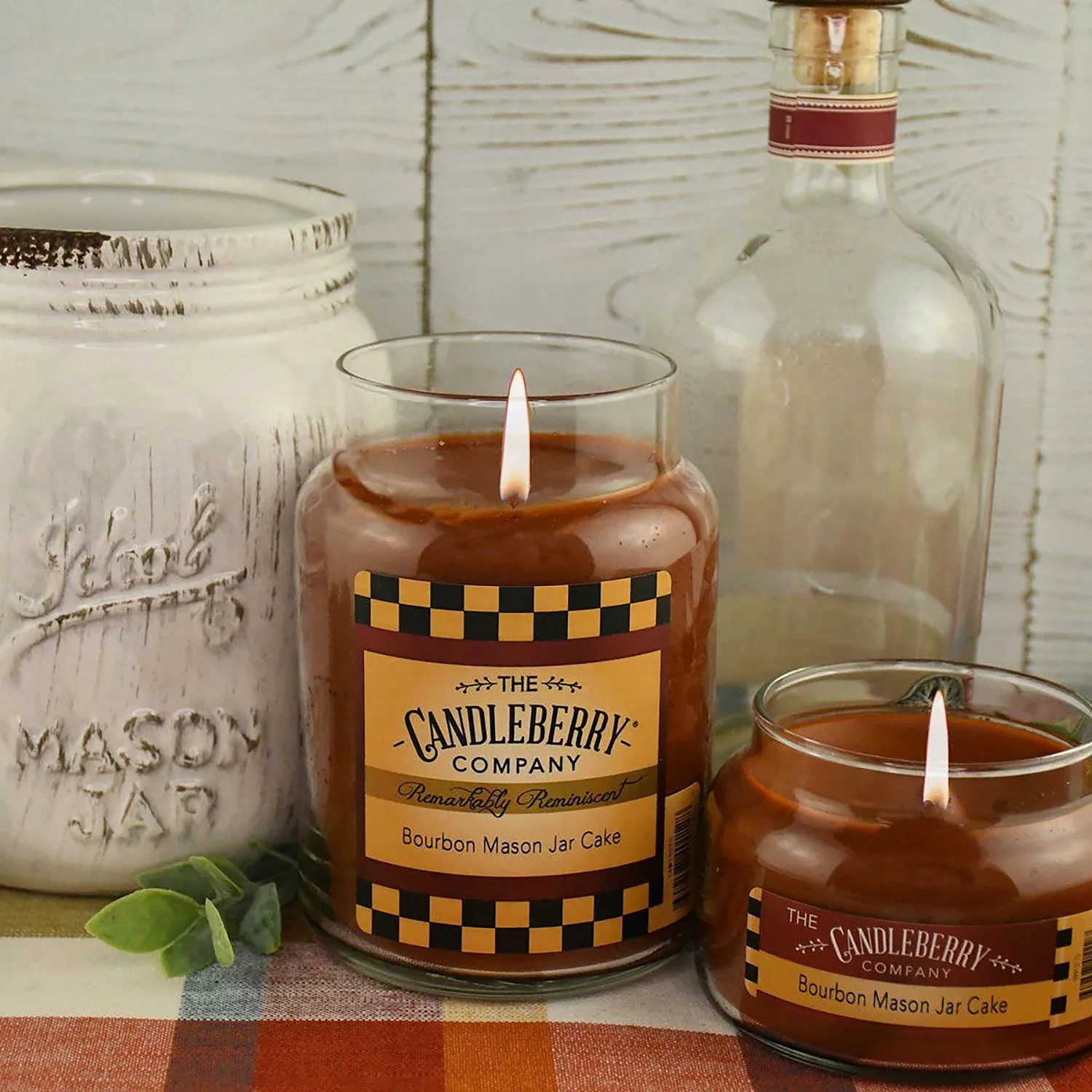home24 Duftkerze Bourbon Mason Jar Cake günstig online kaufen